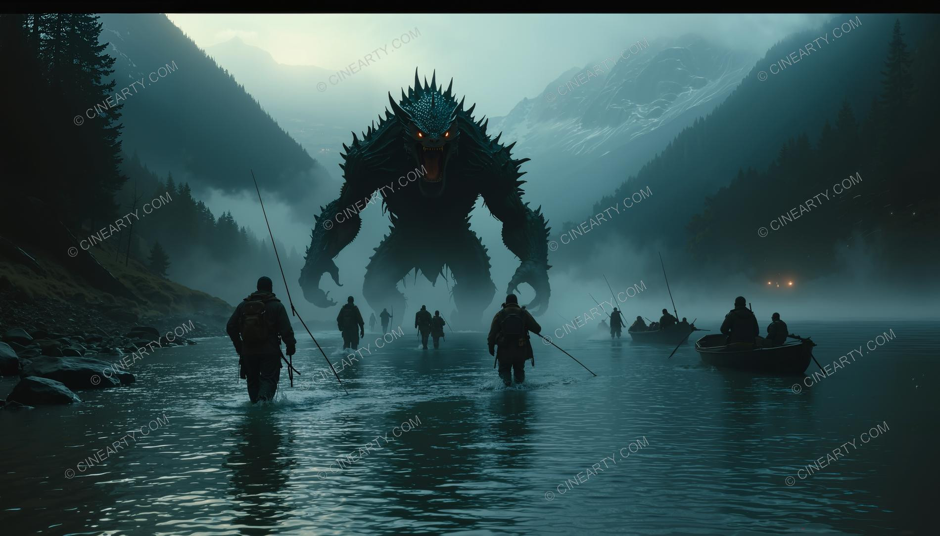 Monster on the Foggy Lake 31046