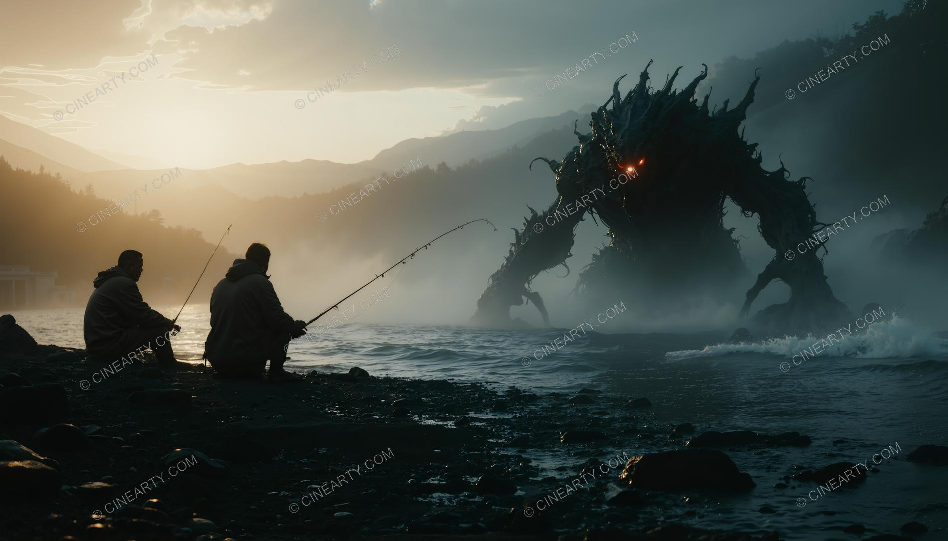 Monster on the Foggy Lake 60783