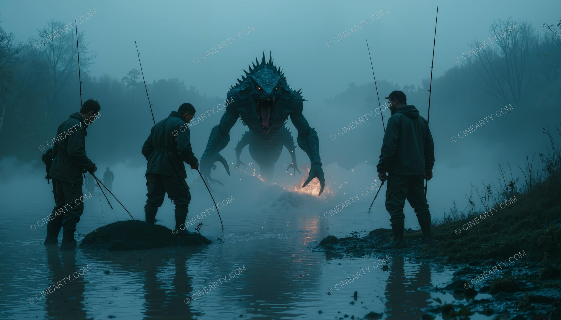 Monster on the Foggy Lake 88060