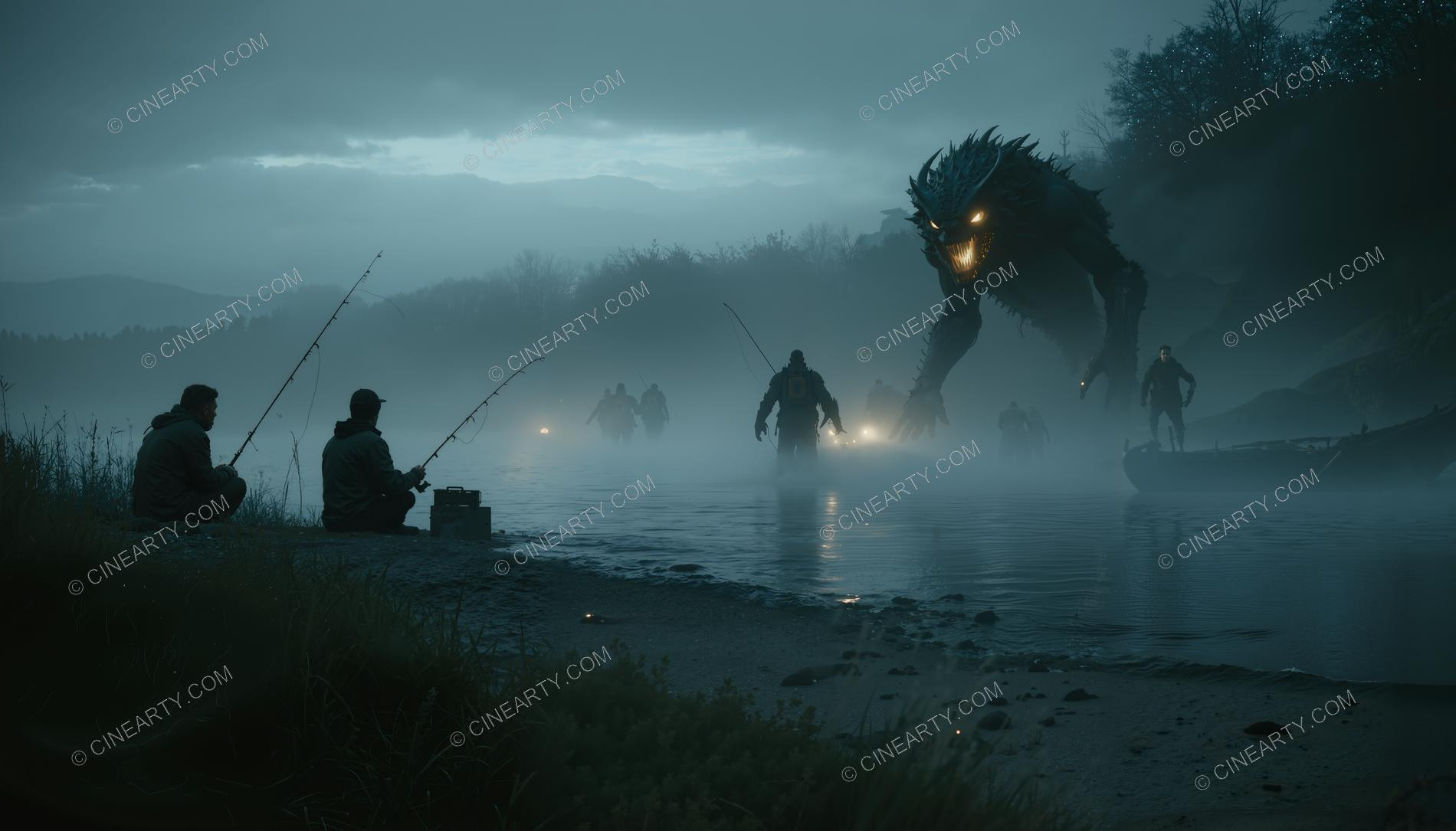 Monster on the Foggy Lake 24728