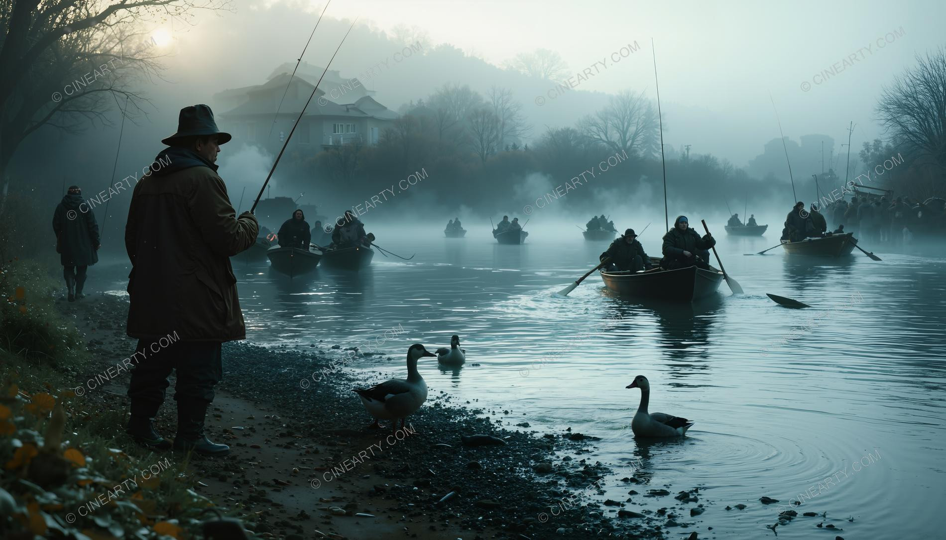 Monster on the Foggy Lake 27463