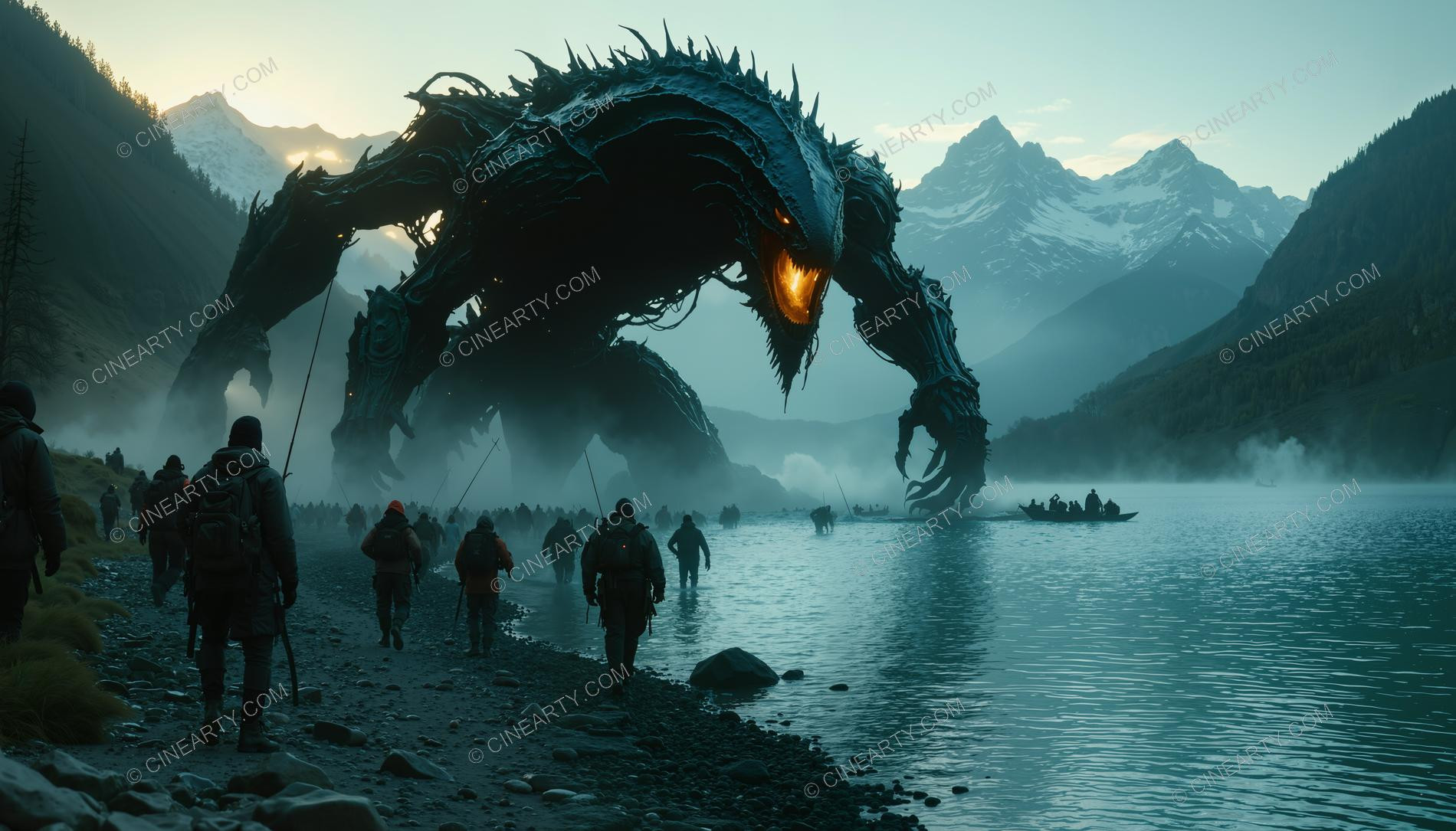 Monster on the Foggy Lake 39271