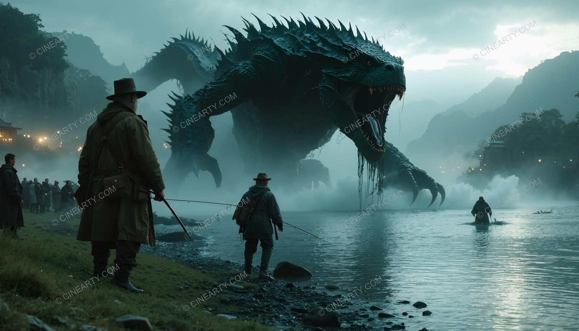 Monster on the Foggy Lake 40123