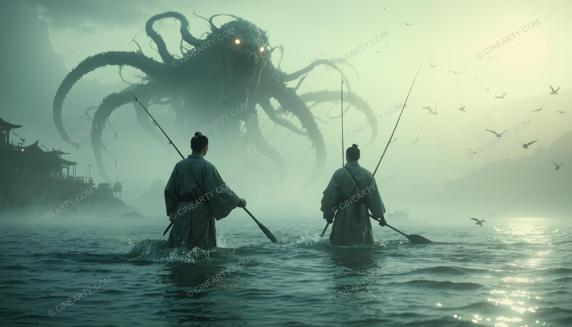 Monster on the Foggy Lake 36384