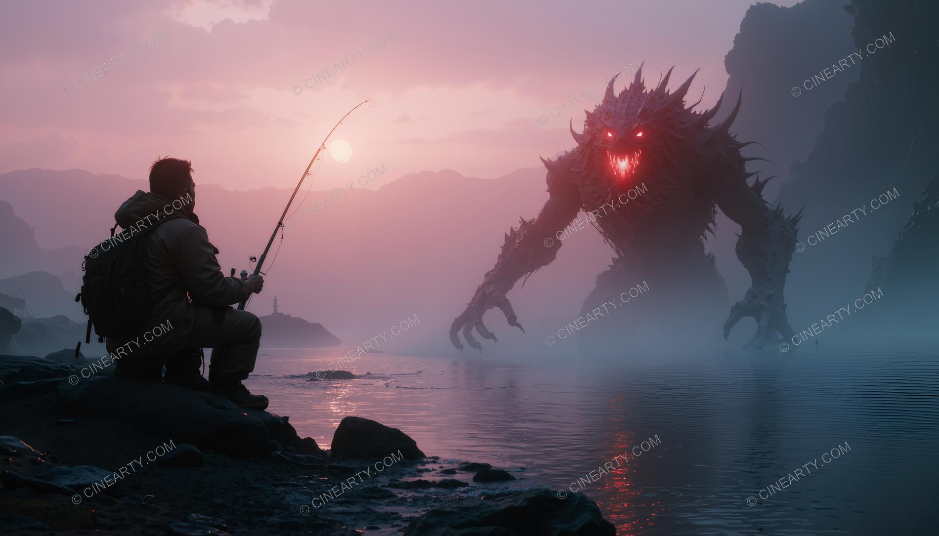 Monster on the Foggy Lake 38810