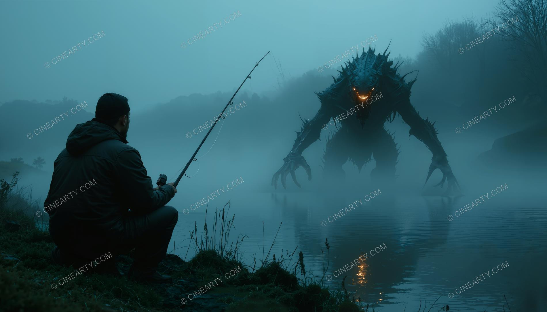 Monster on the Foggy Lake 22176