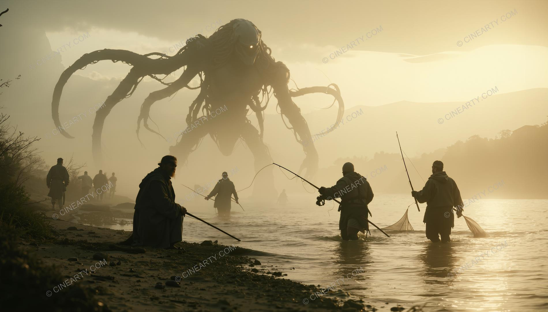 Monster on the Foggy Lake 44909