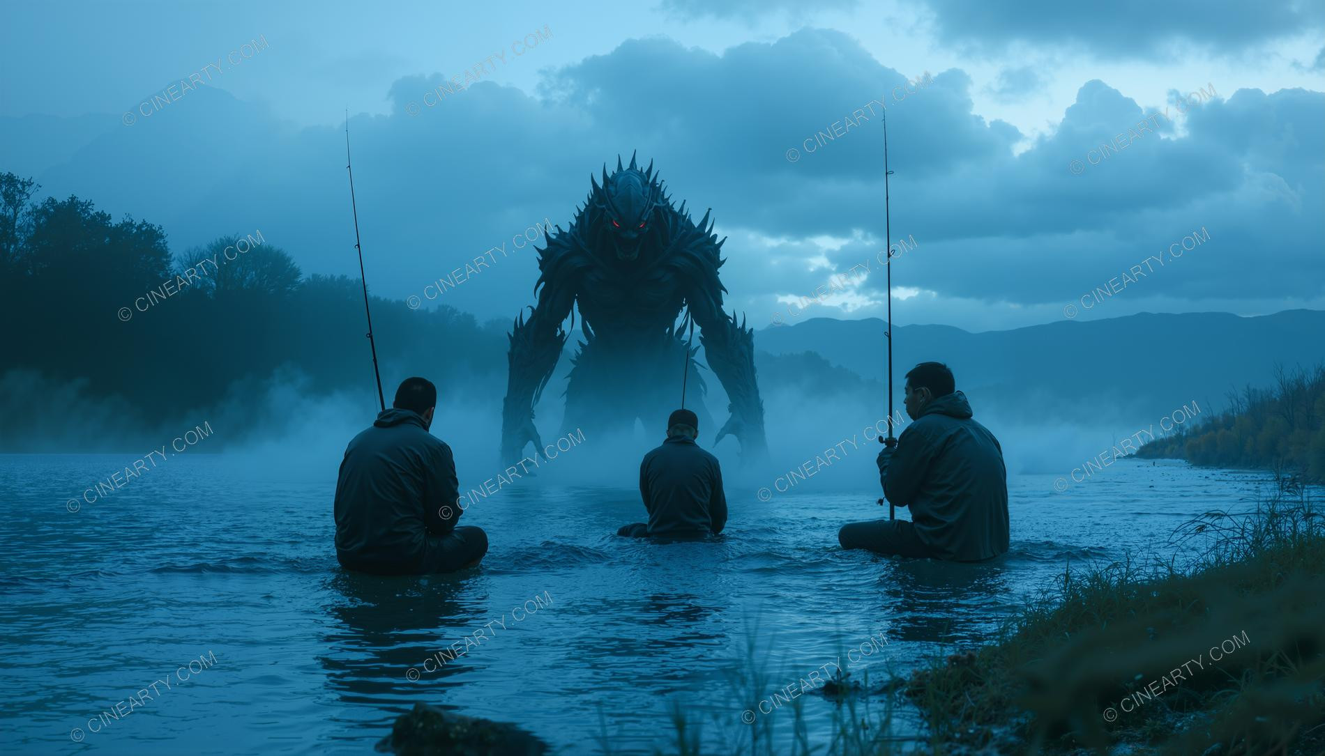 Monster on the Foggy Lake 77488