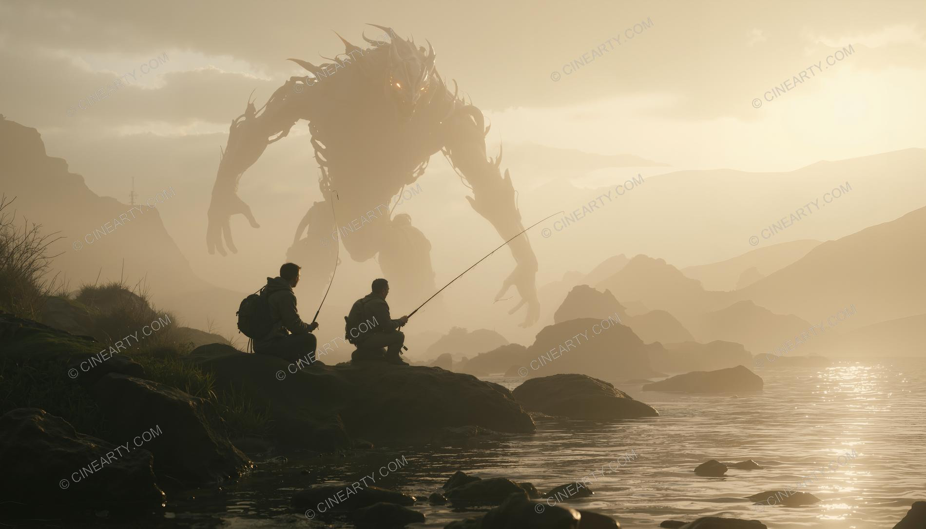 Monster on the Foggy Lake 97444
