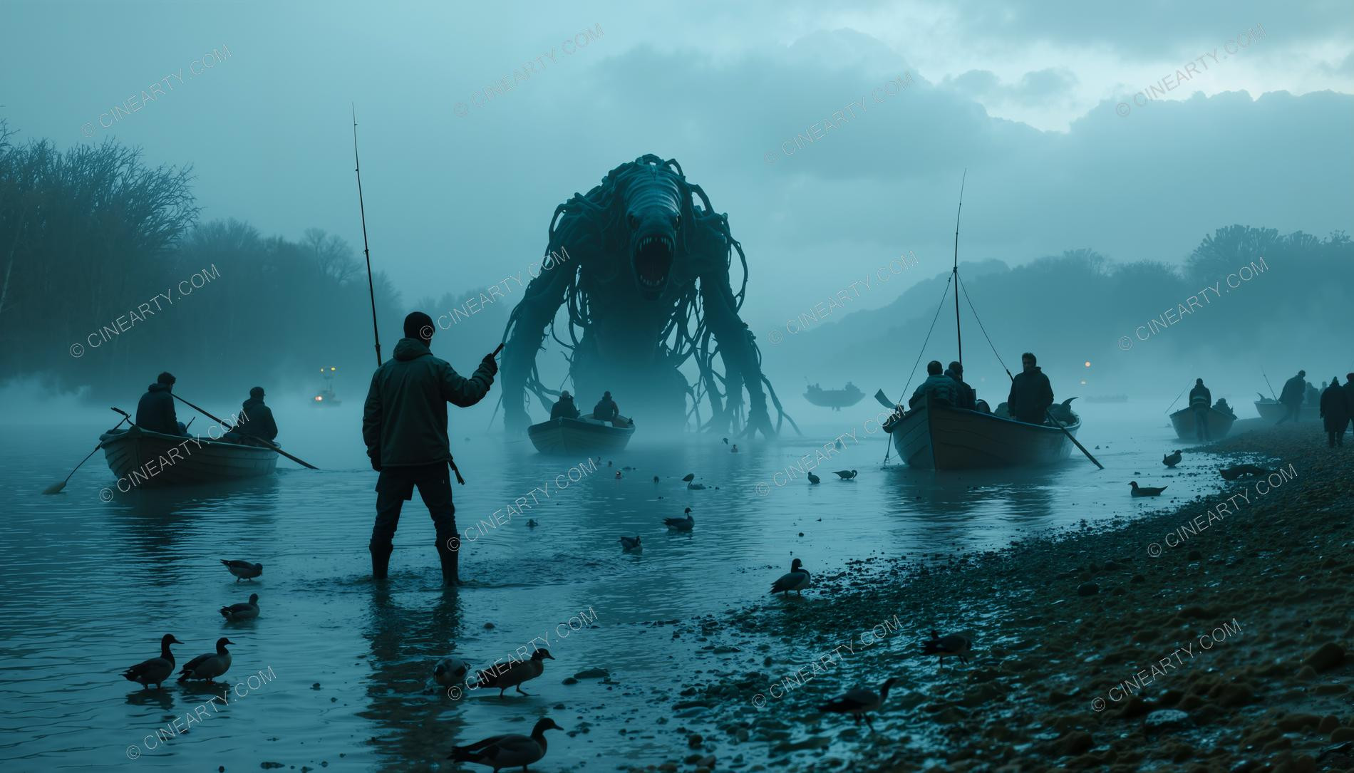 Monster on the Foggy Lake 85959