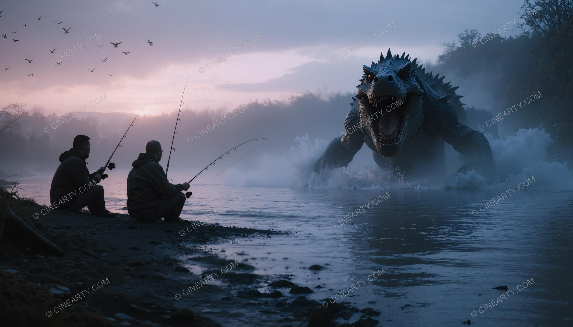 Monster on the Foggy Lake 54508