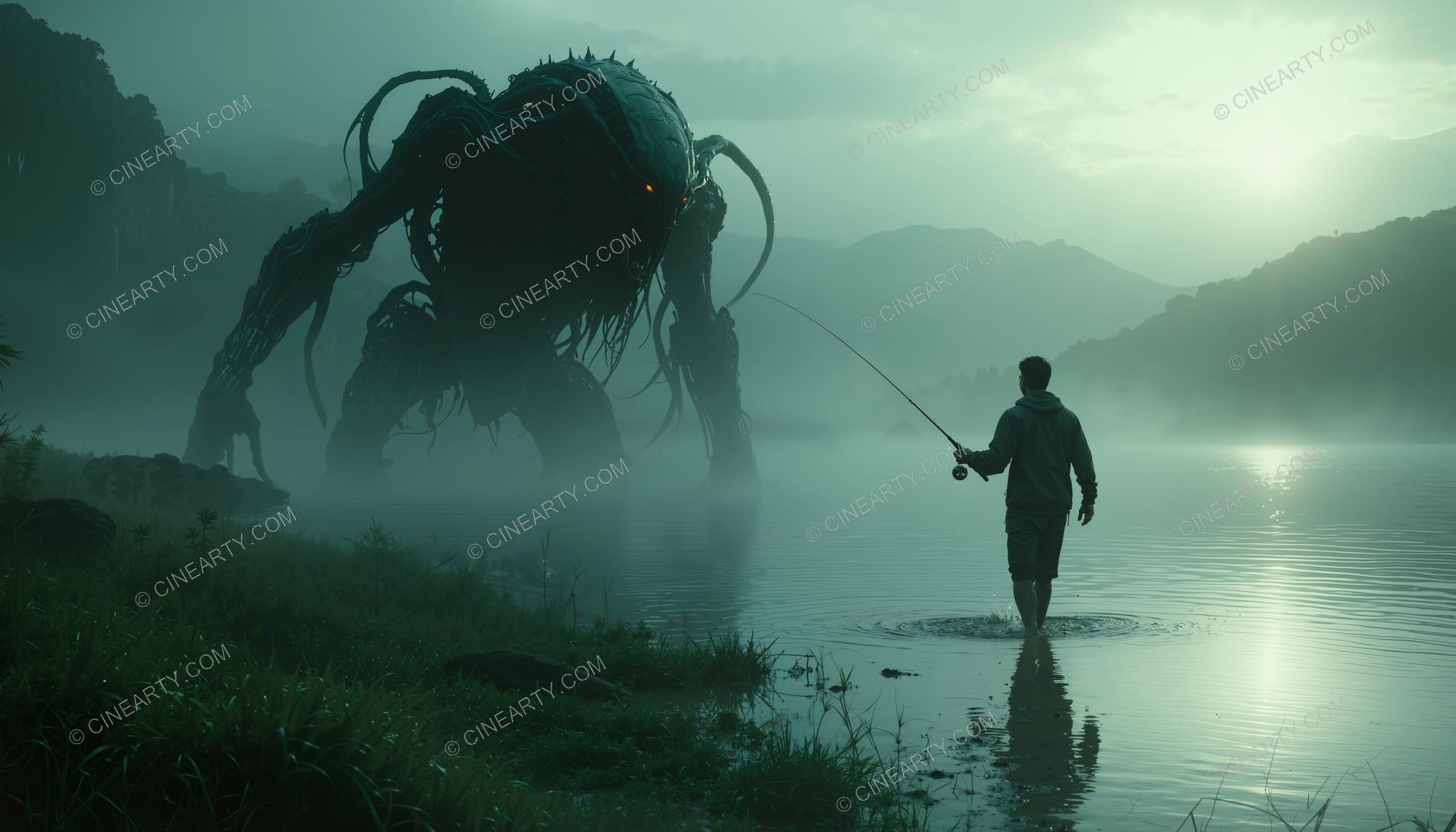 Monster on the Foggy Lake 25062