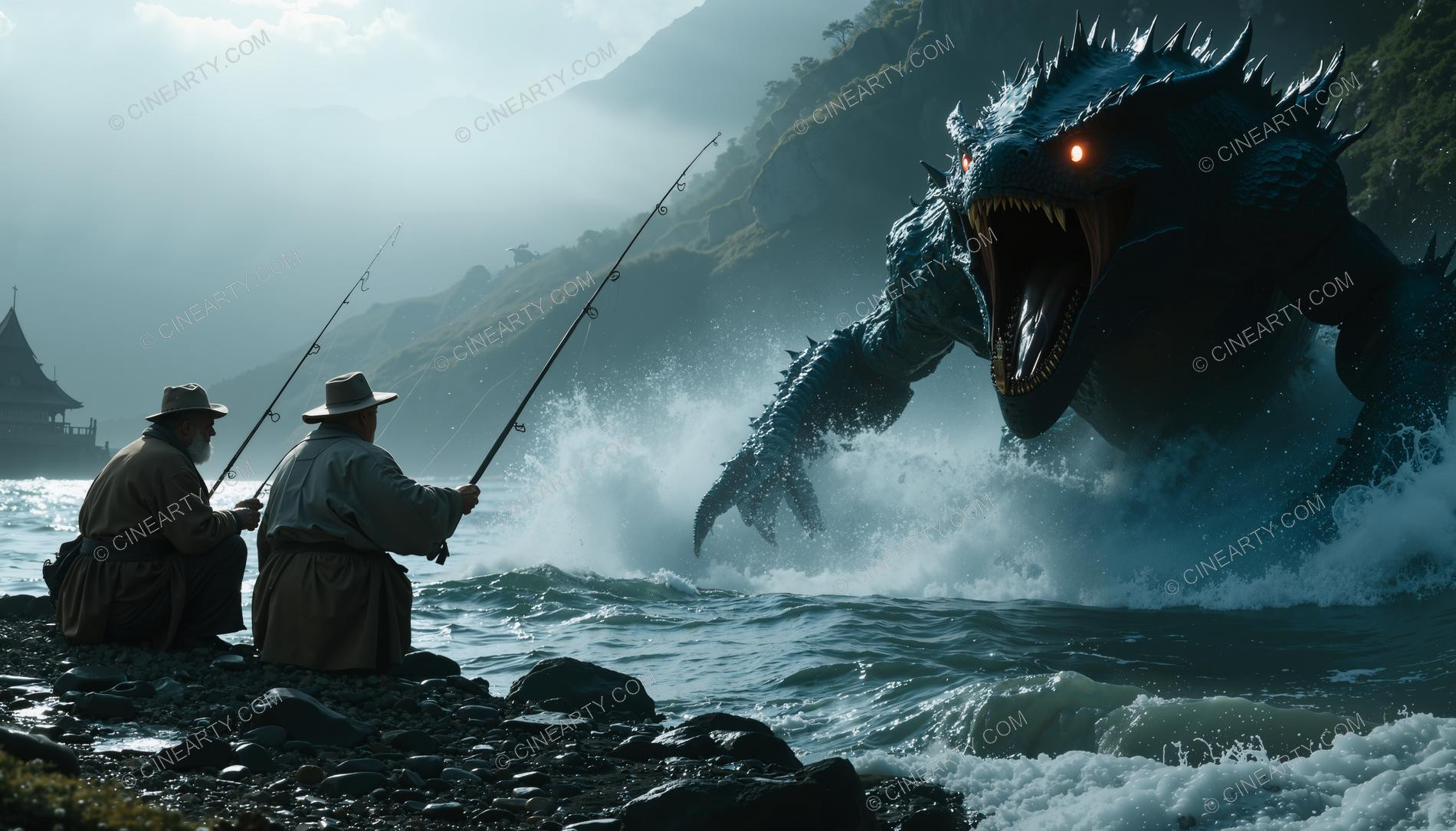 Monster on the Foggy Lake 30690