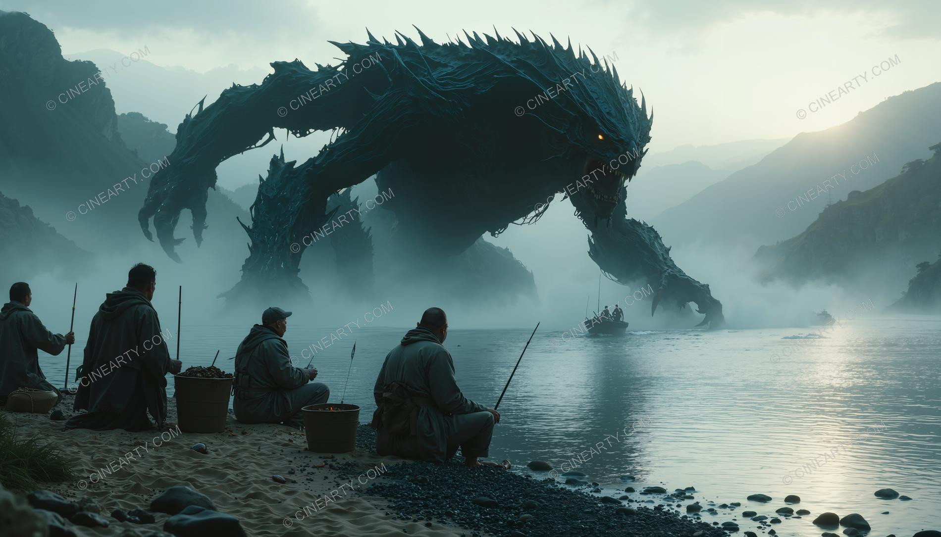 Monster on the Foggy Lake 77492