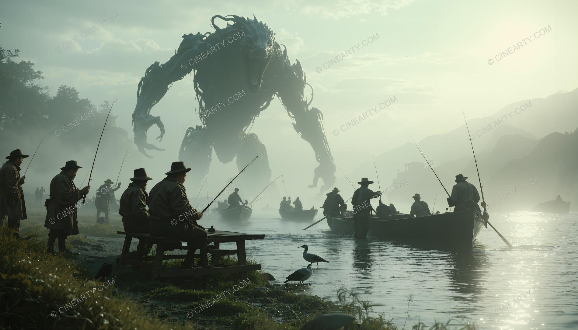 Monster on the Foggy Lake 37641