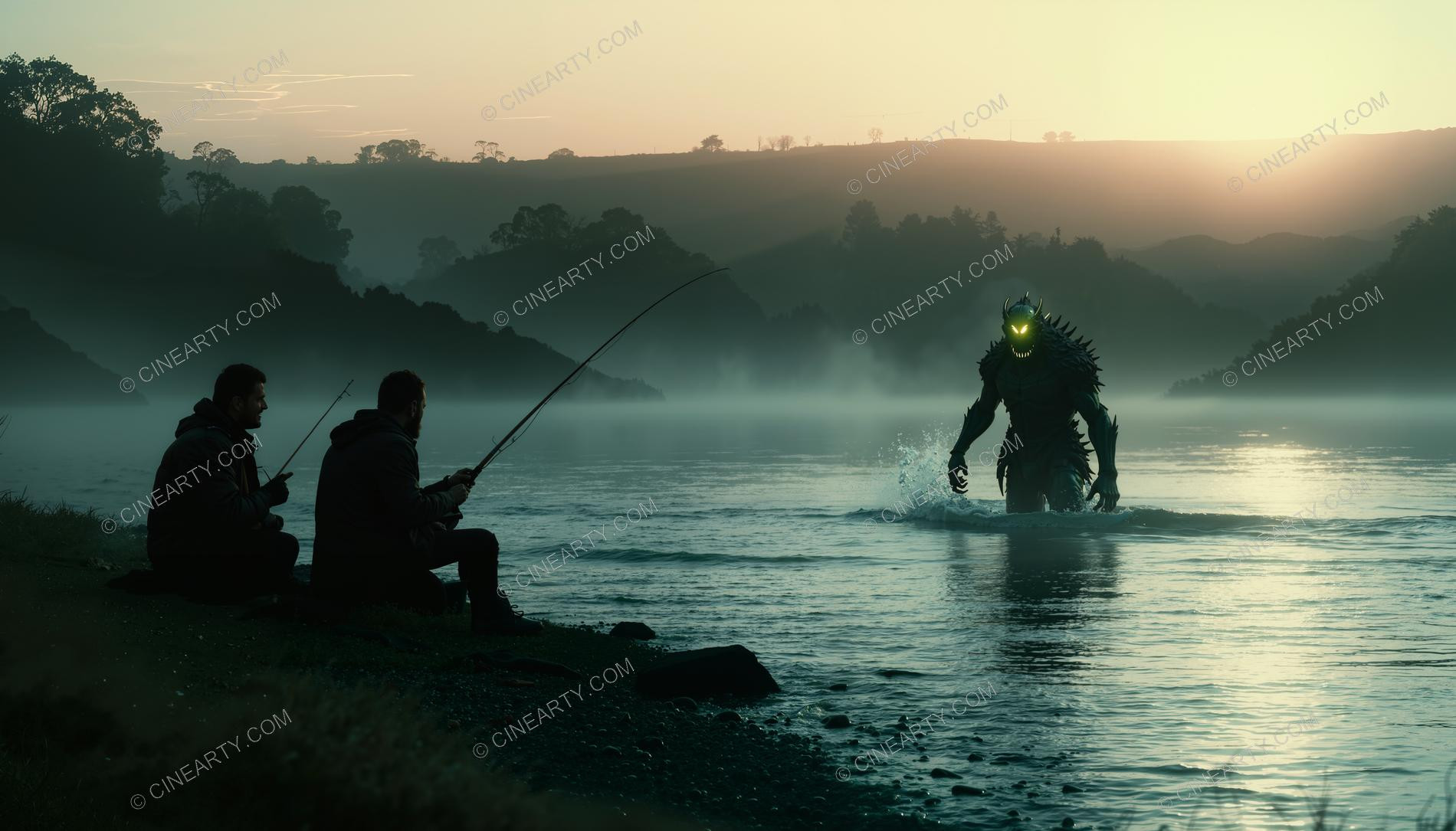 Monster on the Foggy Lake 13334