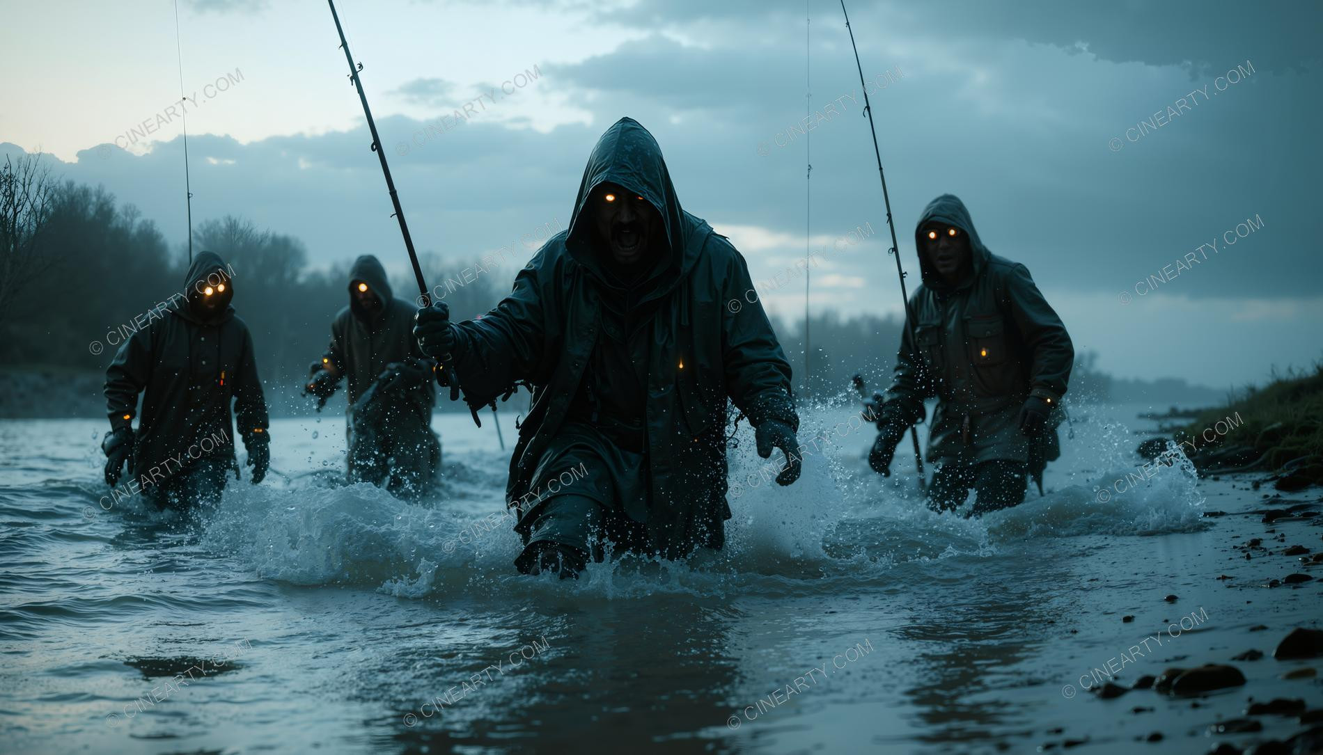 Monster on the Foggy Lake 33696