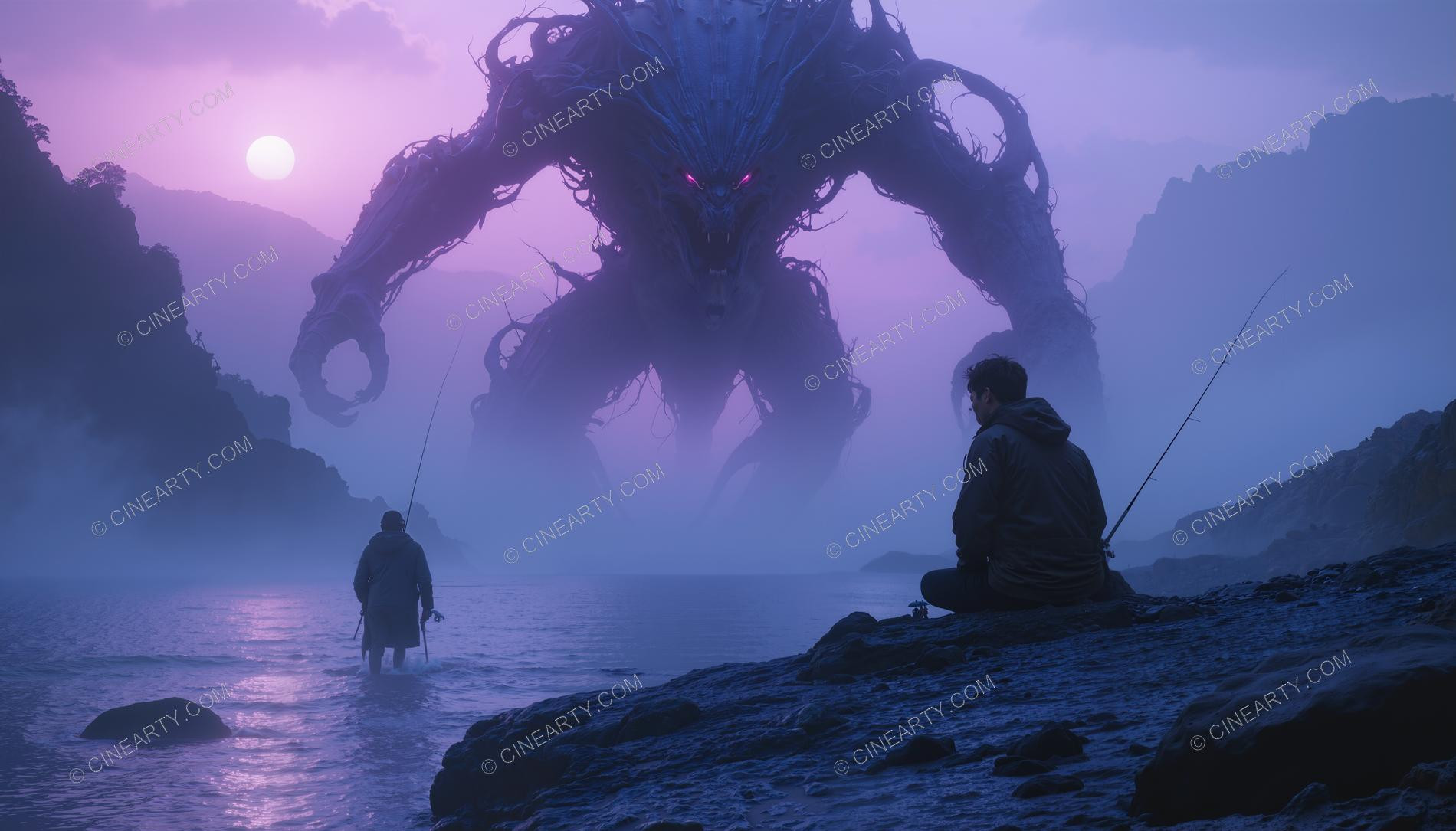 Monster on the Foggy Lake 01687