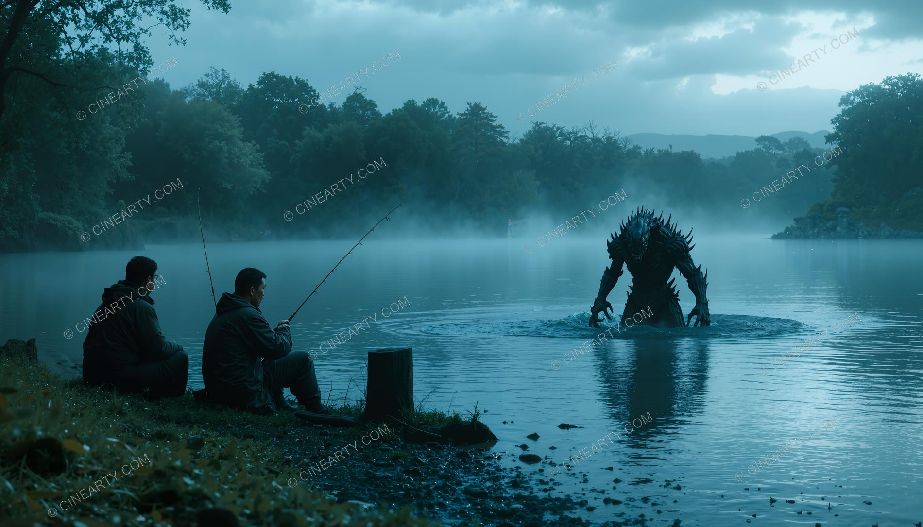 Monster on the Foggy Lake 67974