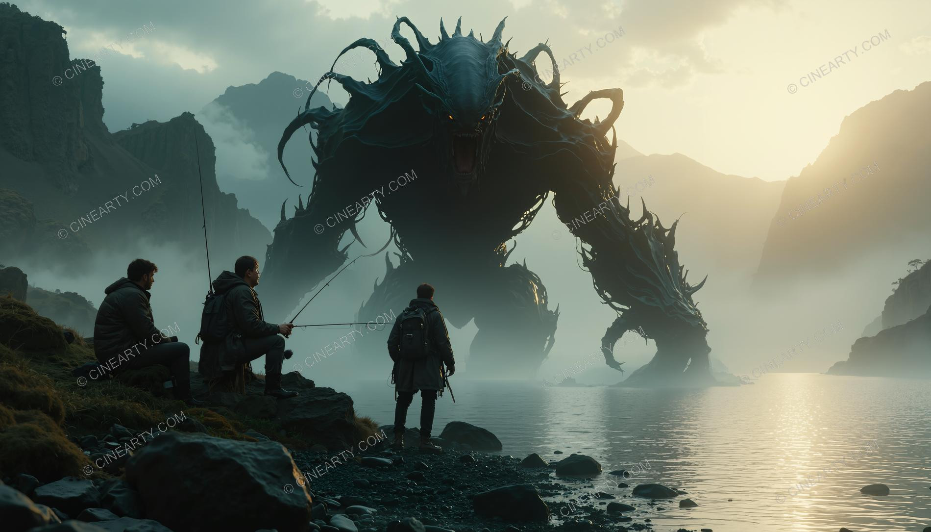 Monster on the Foggy Lake 64213