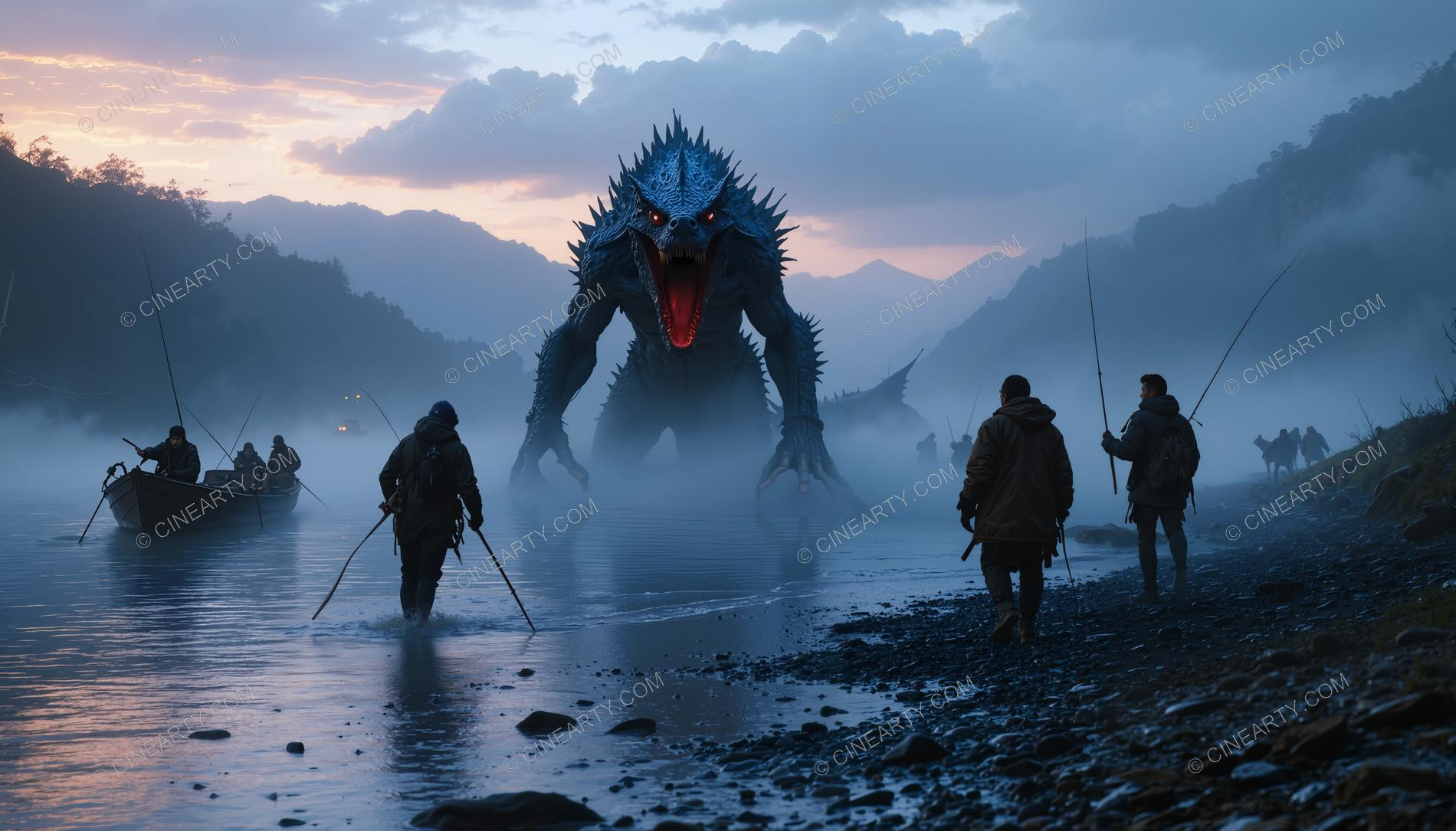 Monster on the Foggy Lake 93085