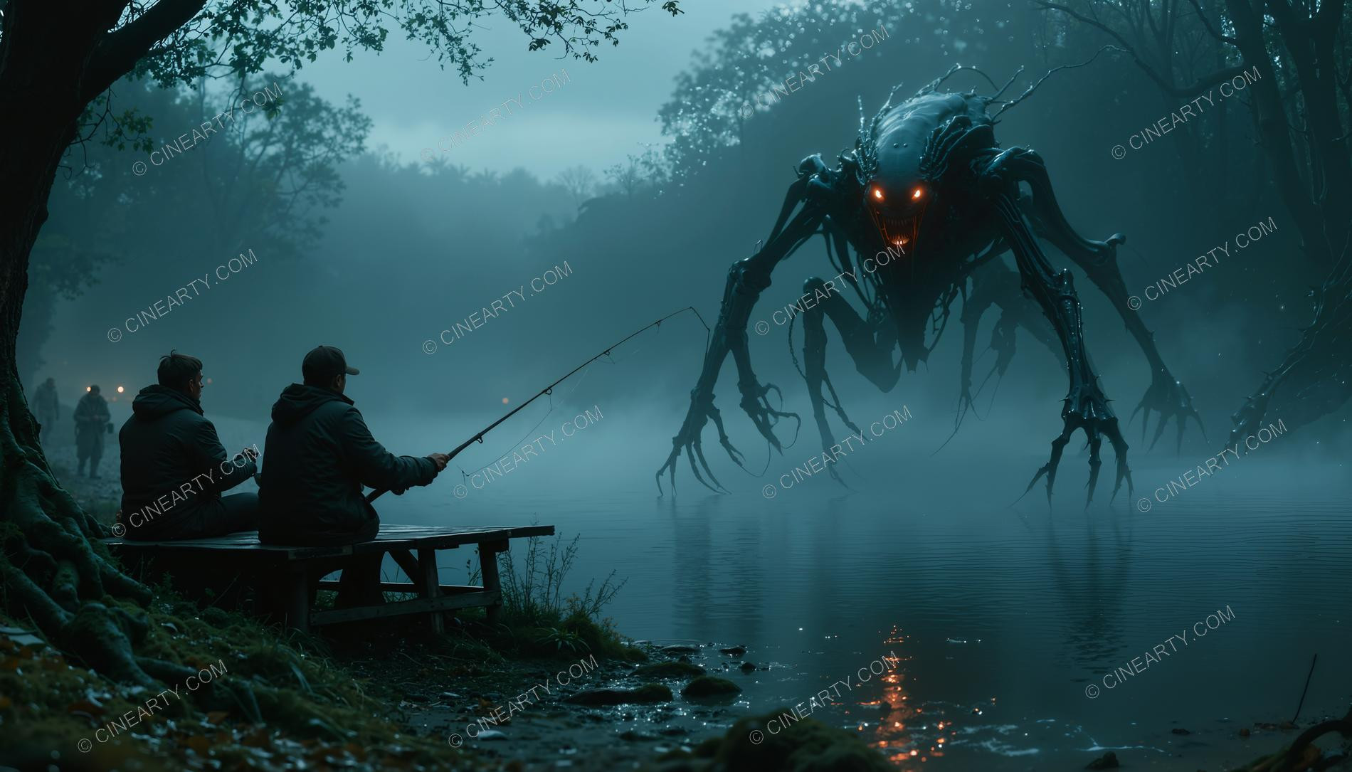 Monster on the Foggy Lake 76340