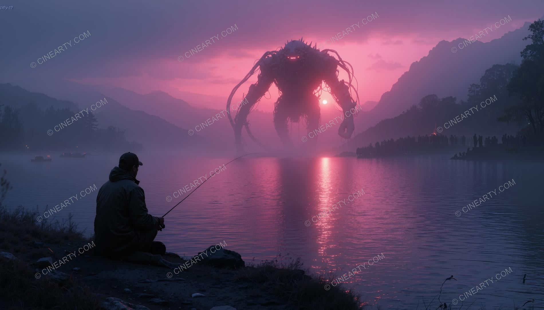 Monster on the Foggy Lake 57202