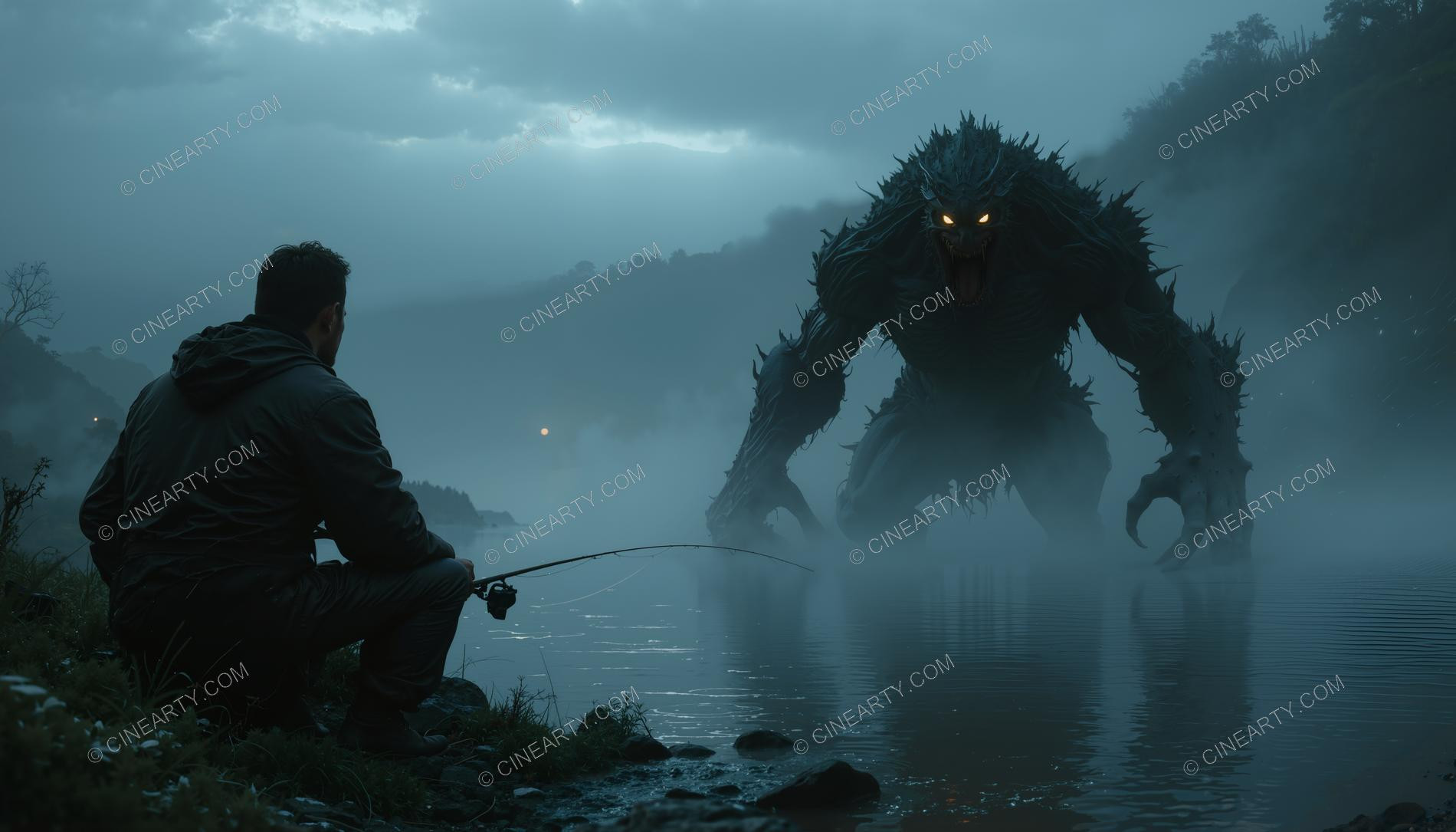 Monster on the Foggy Lake 87068