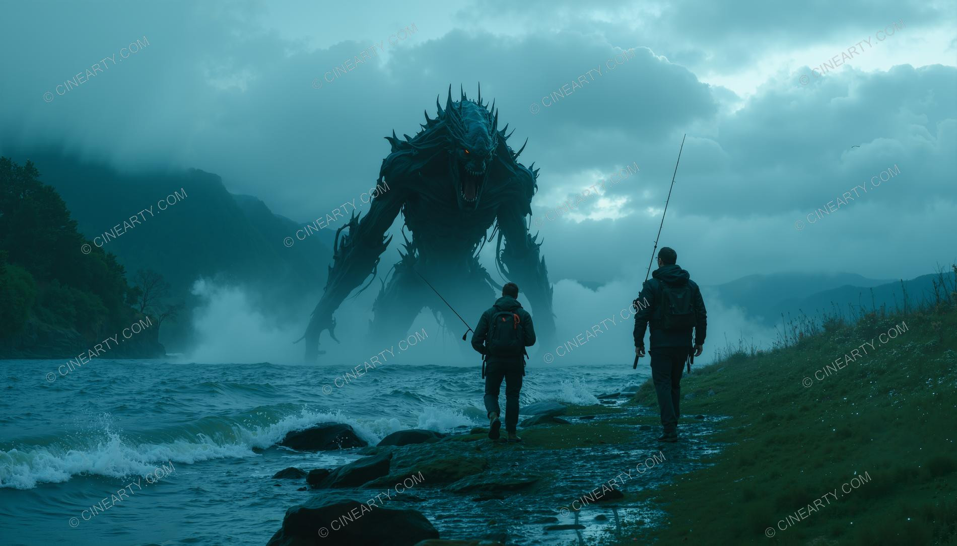 Monster on the Foggy Lake 96059