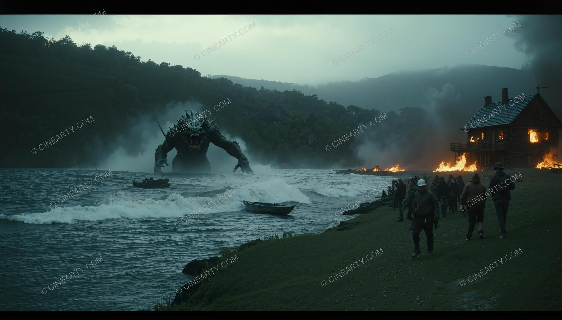 Monster on the Foggy Lake 00019