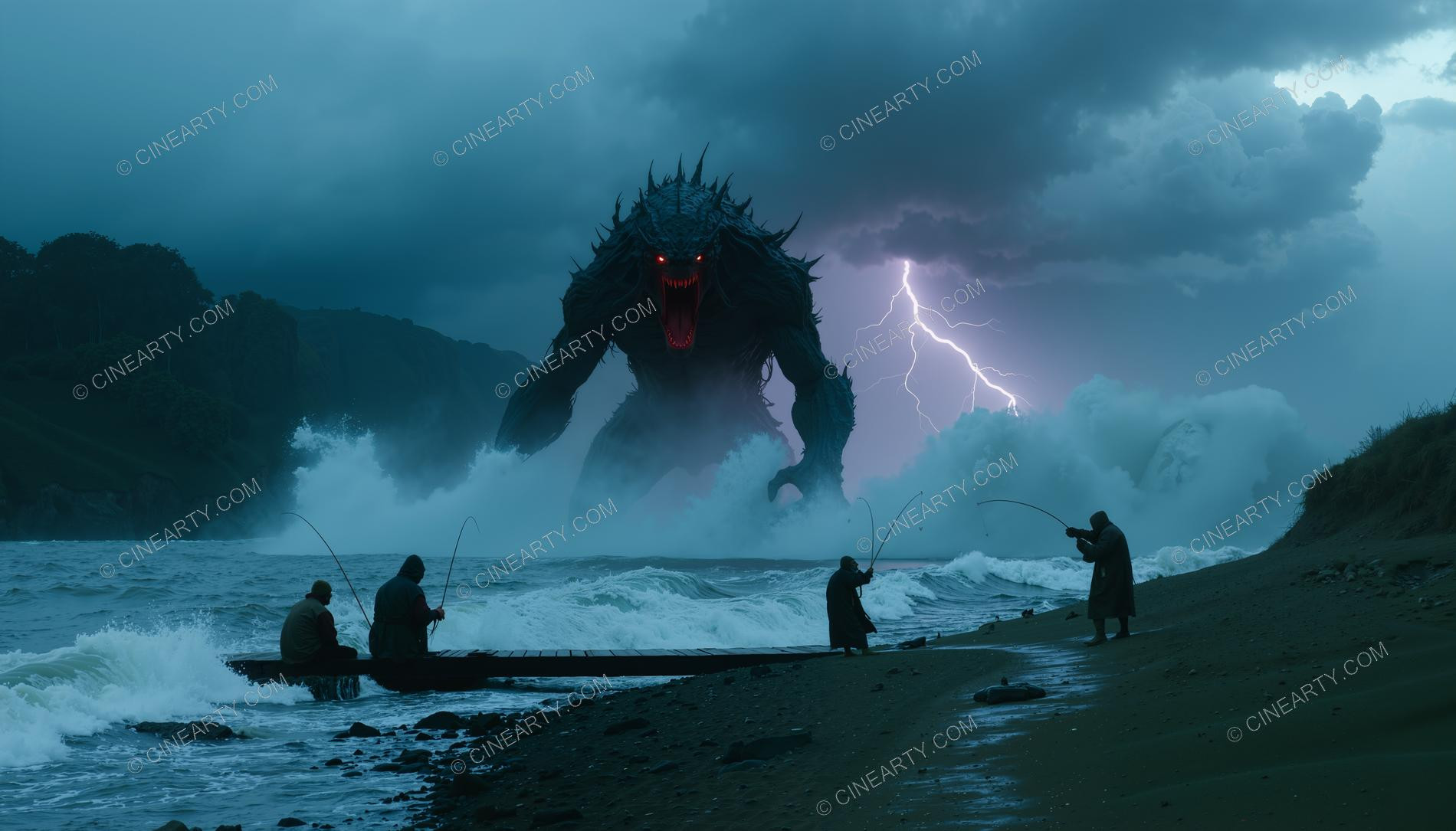 Monster on the Foggy Lake 44794