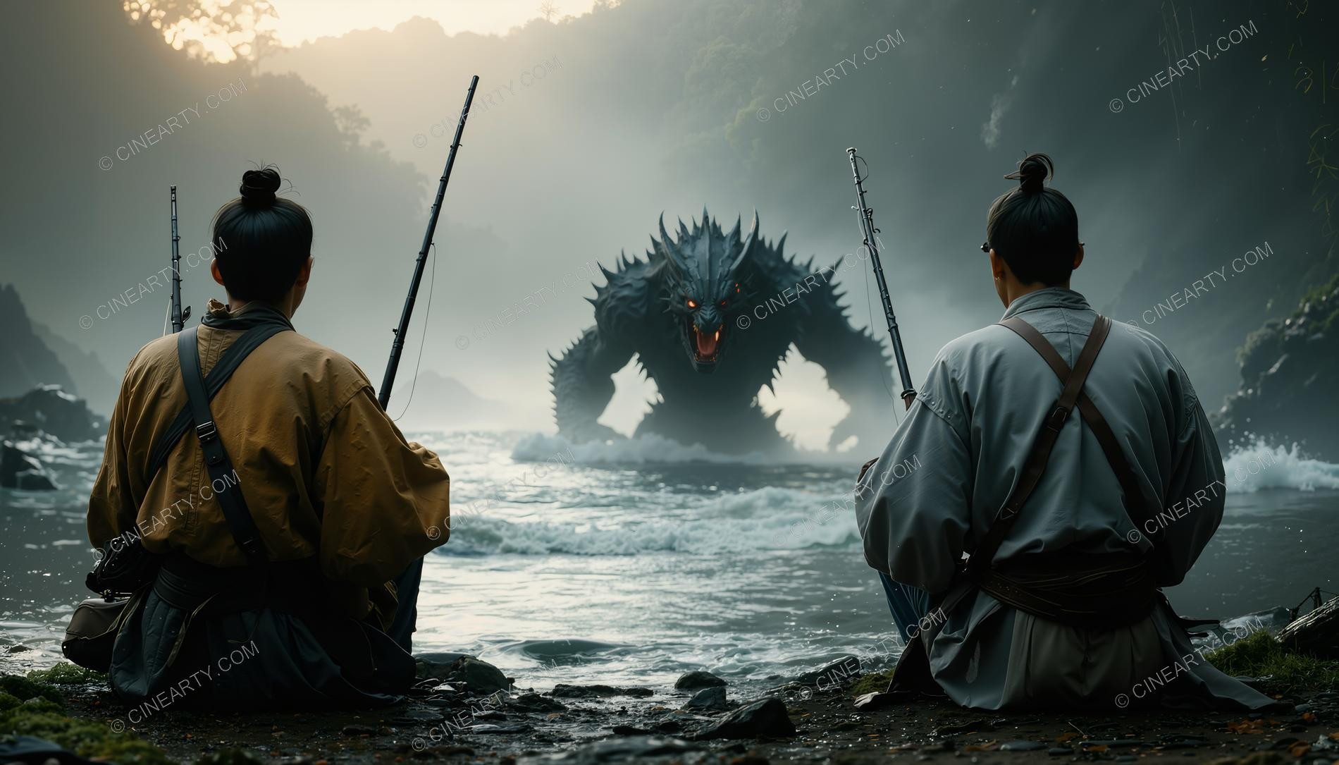 Monster on the Foggy Lake 66950