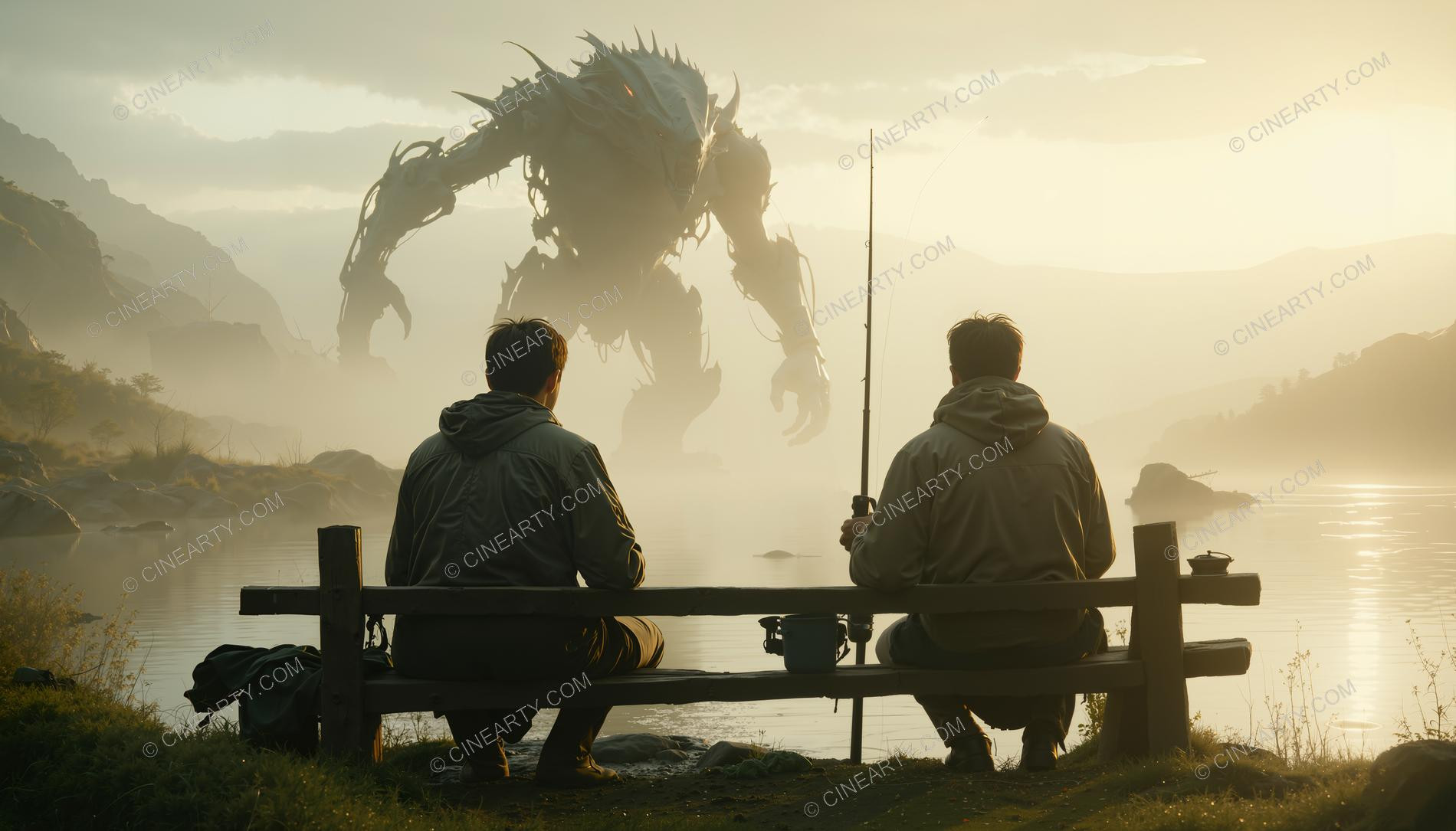 Monster on the Foggy Lake 49550