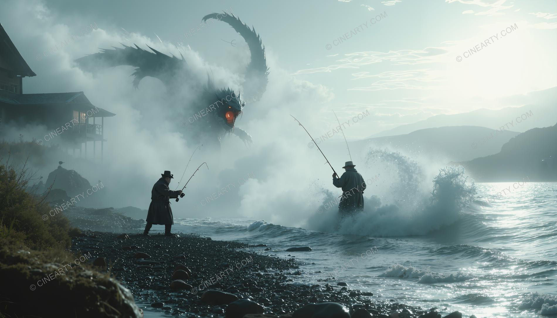 Monster on the Foggy Lake 87338