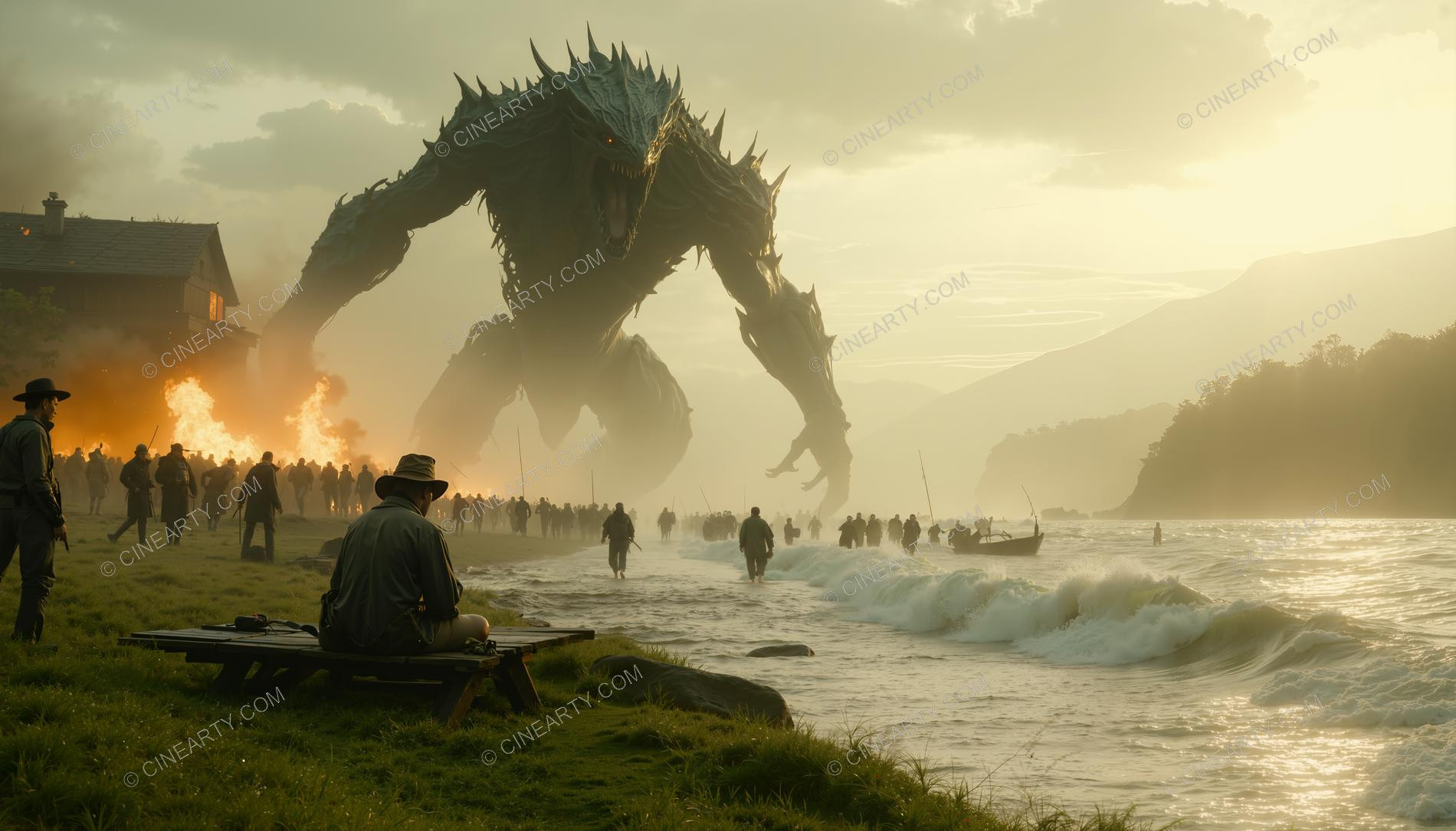 Monster on the Foggy Lake 00250