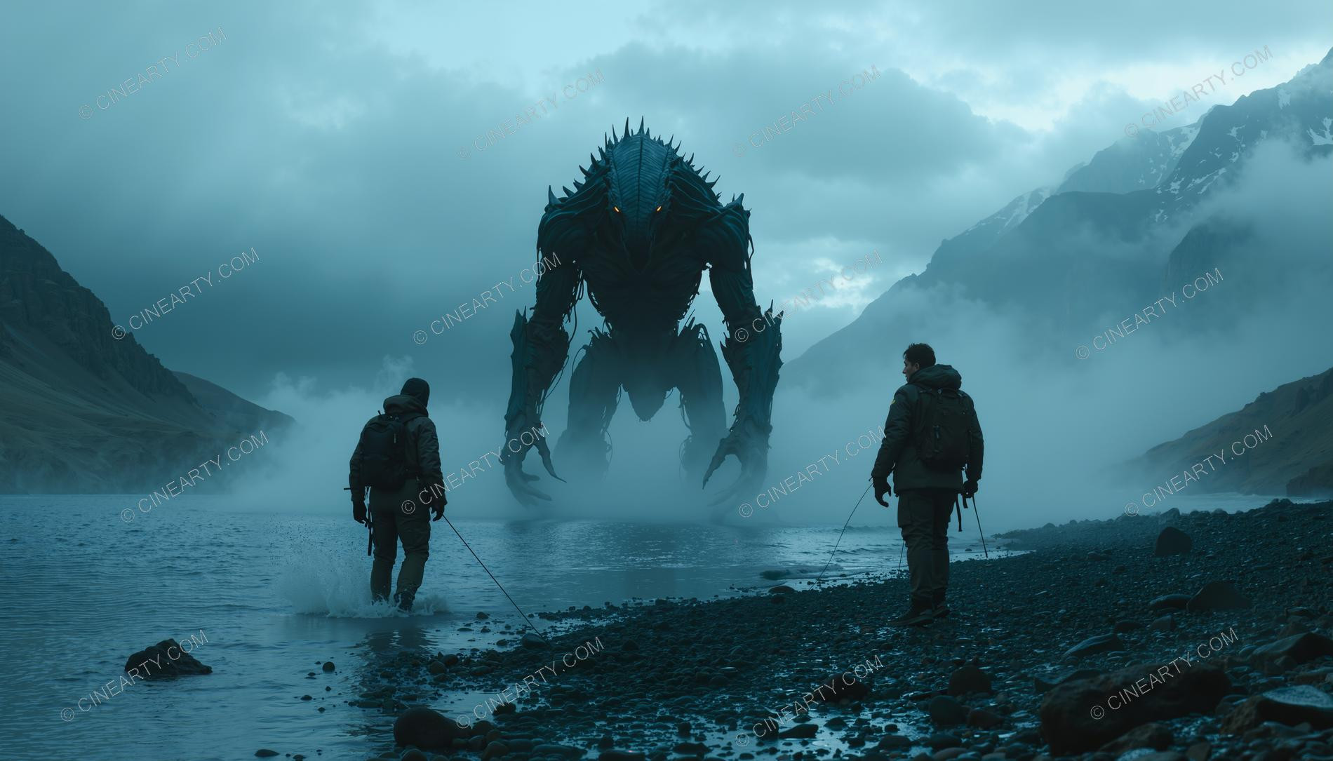 Monster on the Foggy Lake 77006