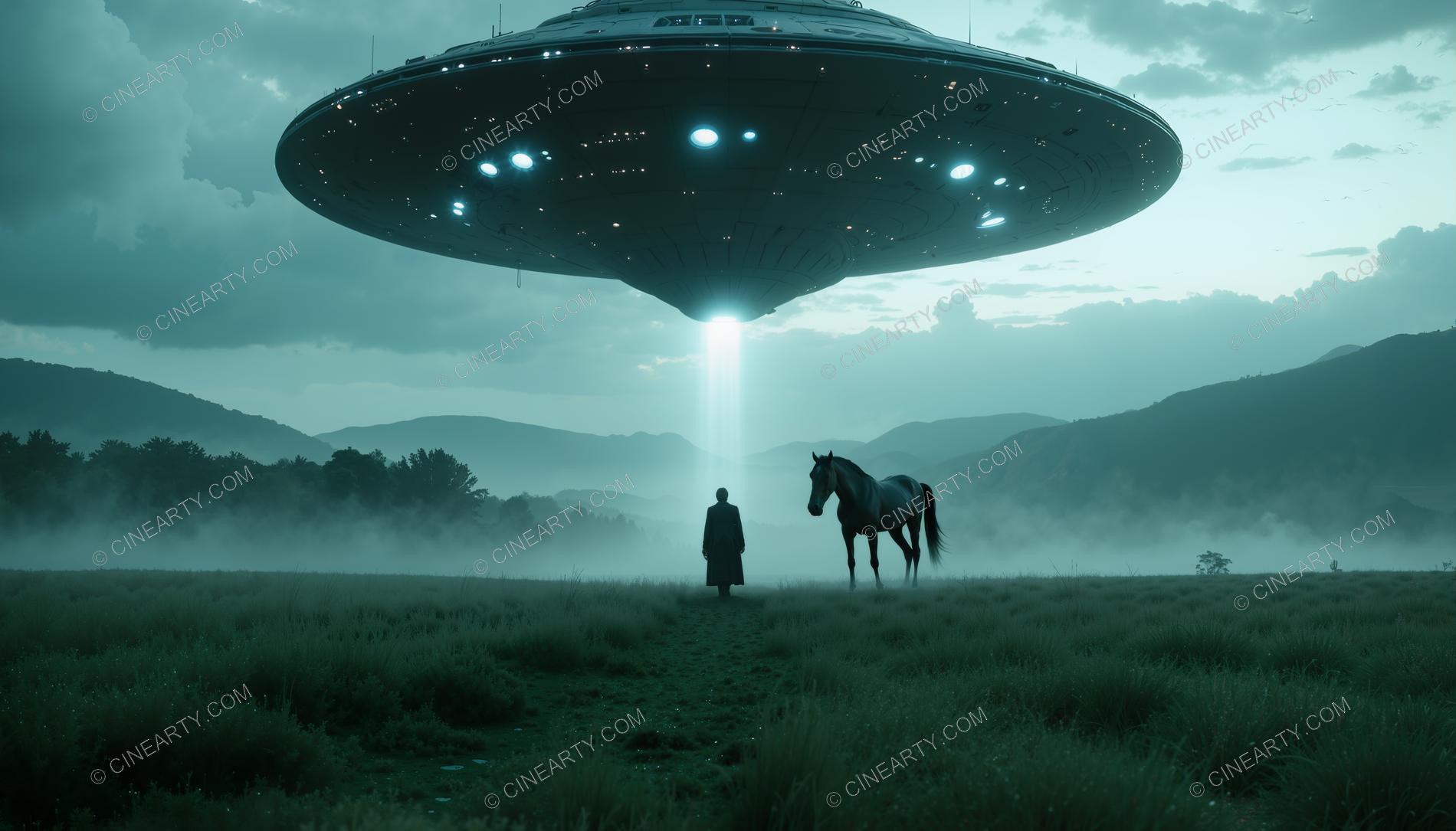 Flying Saucer and Horse 88710