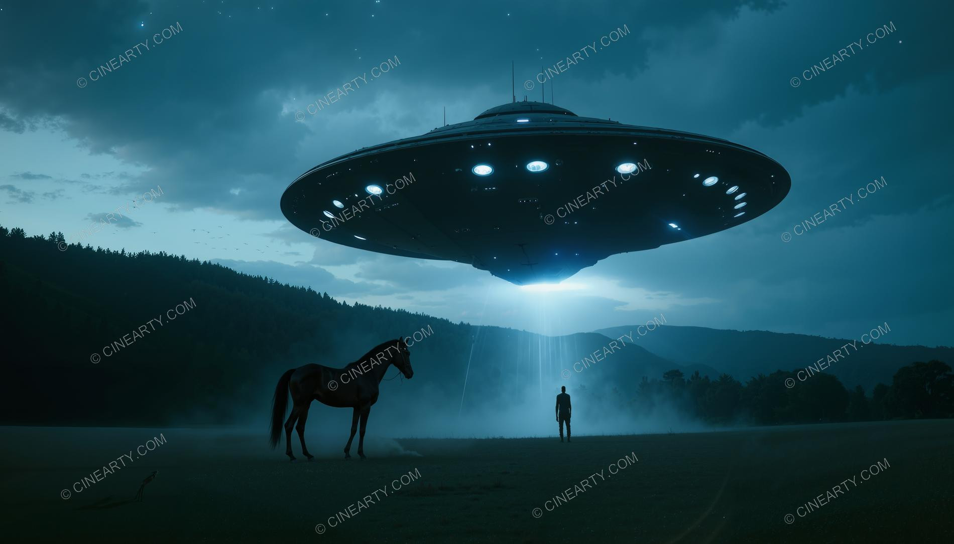 Flying Saucer and Horse 85051