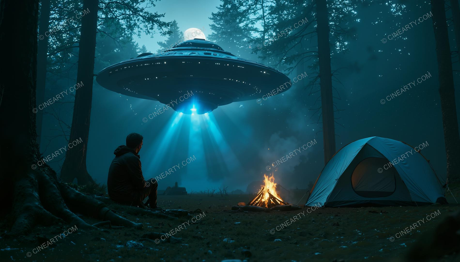 Tourists and Flying Saucer 90895