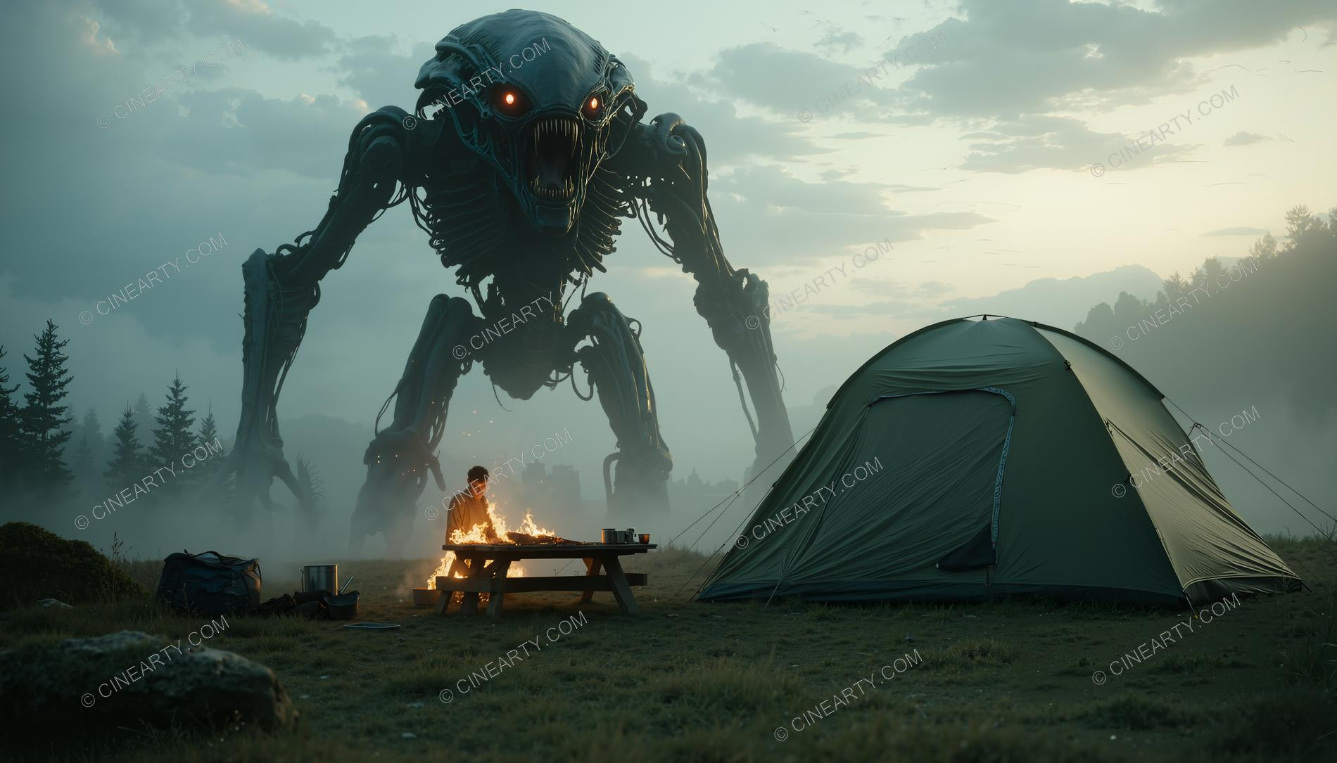 Tourists and the Alien Bio-Robot 48805