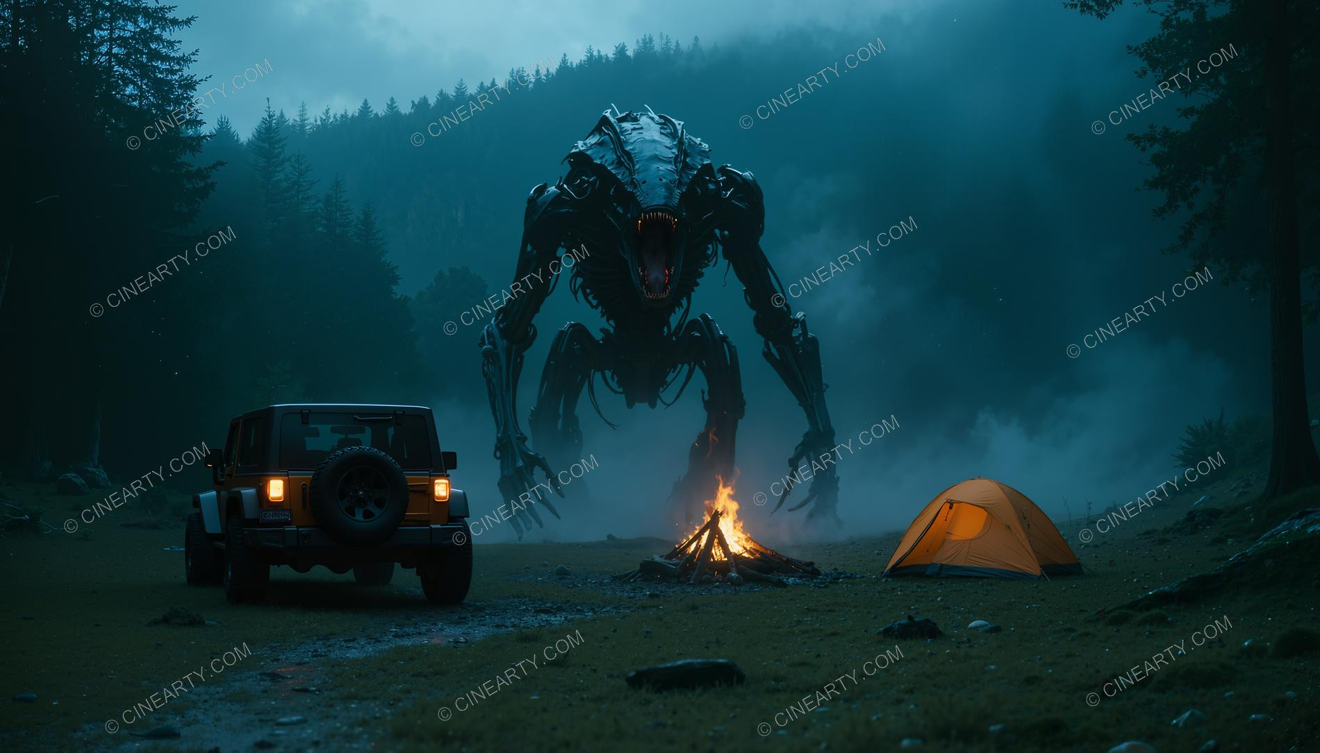 Tourists and the Alien Bio-Robot 74576