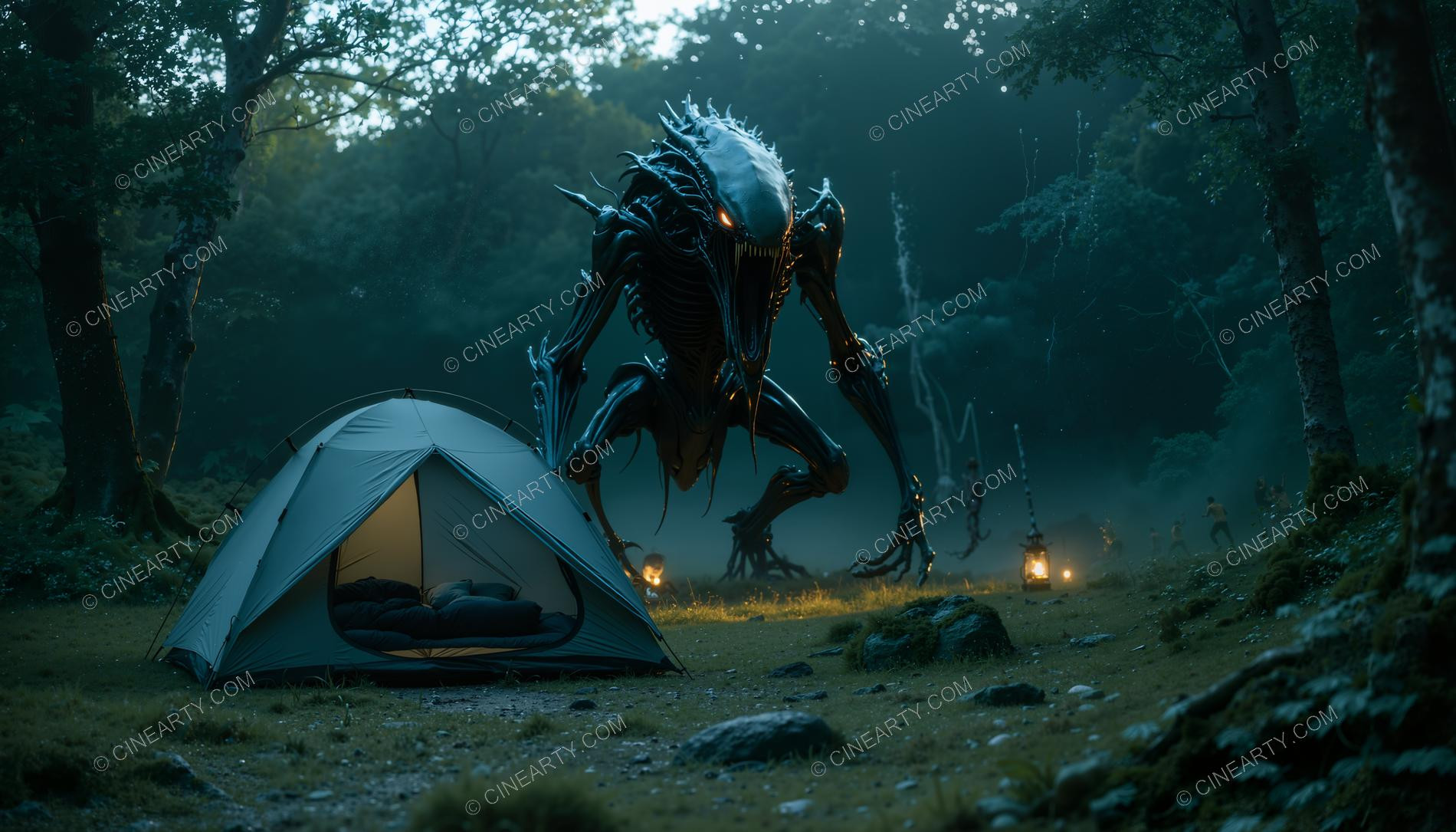 Tourists and the Alien Bio-Robot 92316