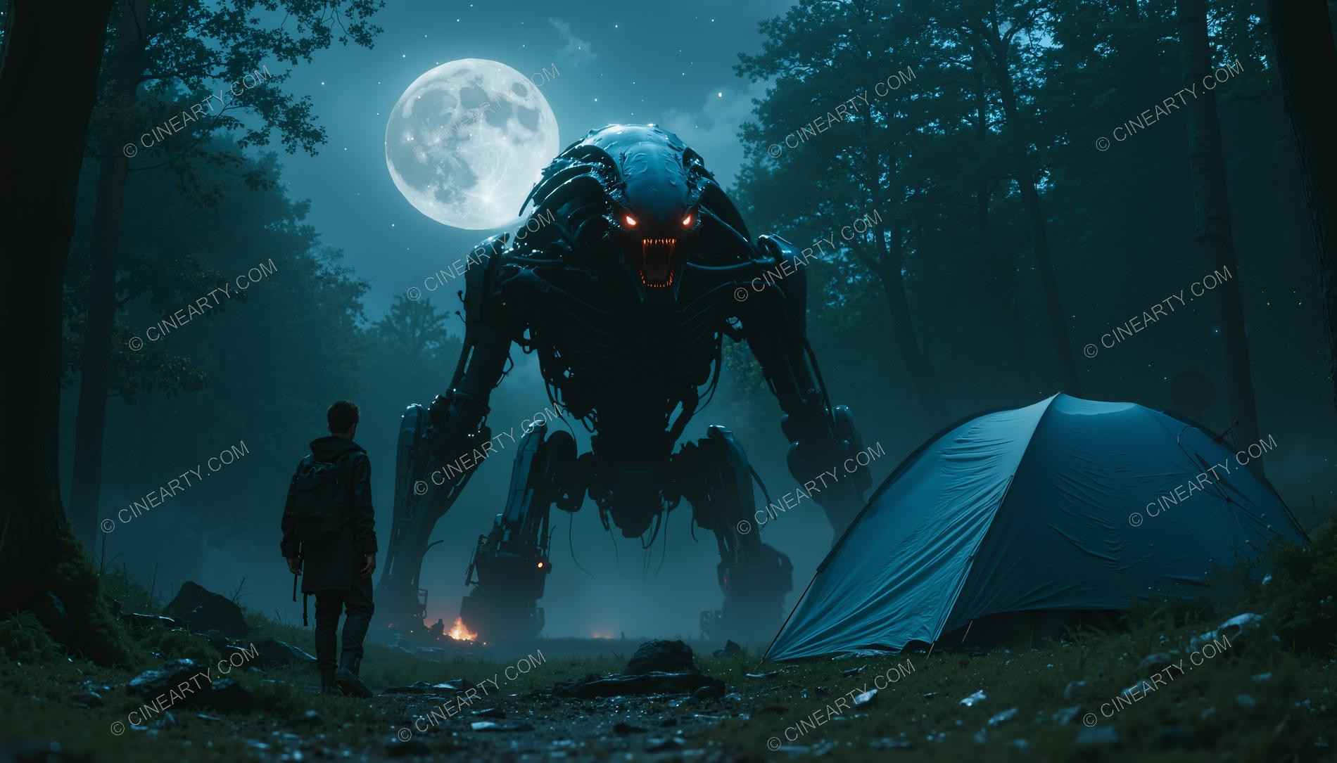 Tourists and the Alien Robot 85834