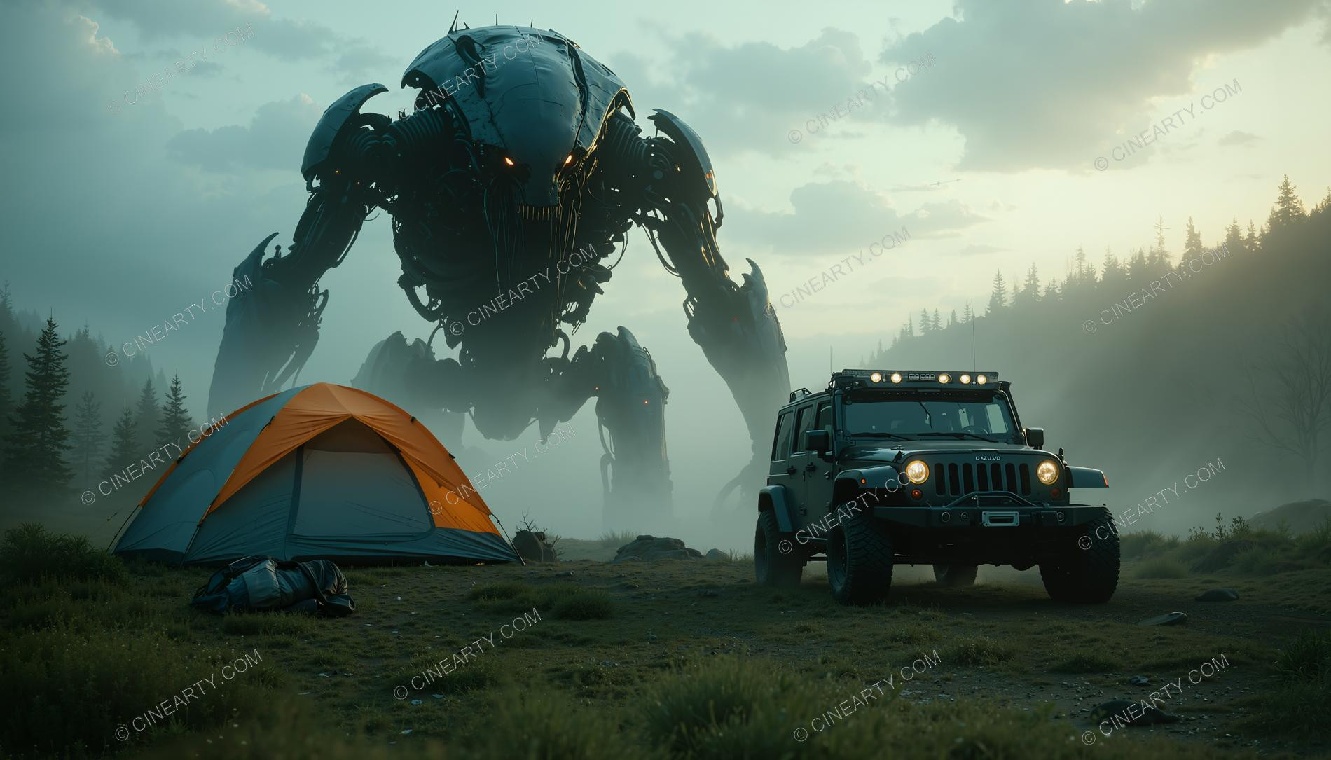 Tourists and the Alien Robot 98677