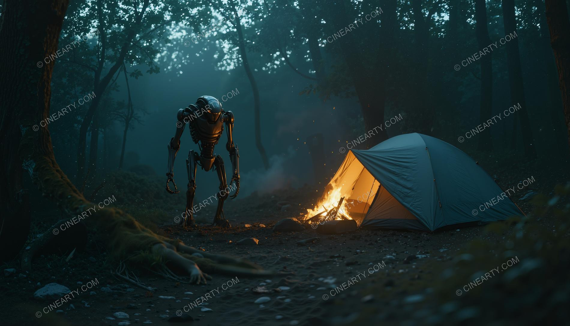 Tourists and the Alien Robot 86022