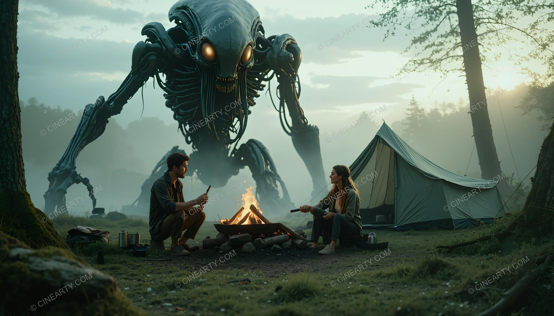 Tourists and the Alien Robot 62127