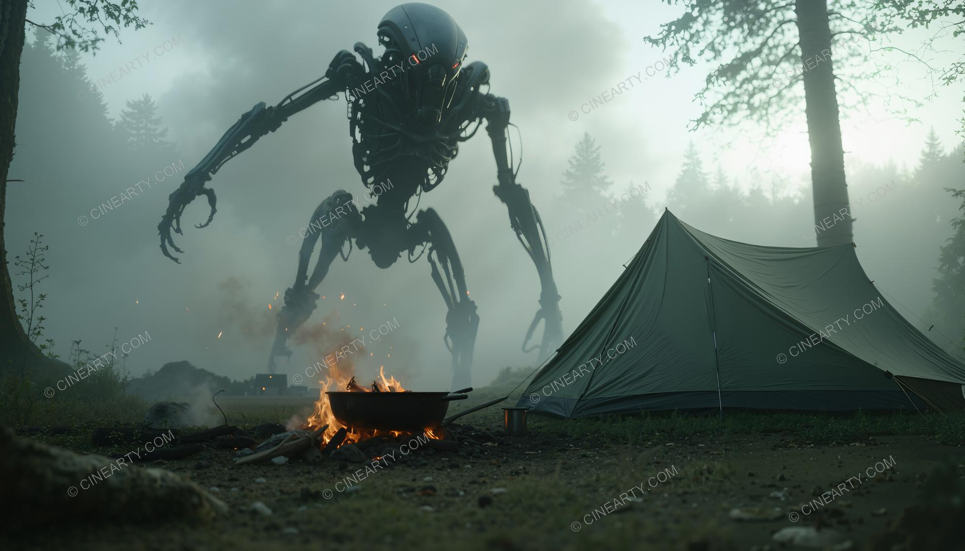 Tourists and the Alien Robot 36557