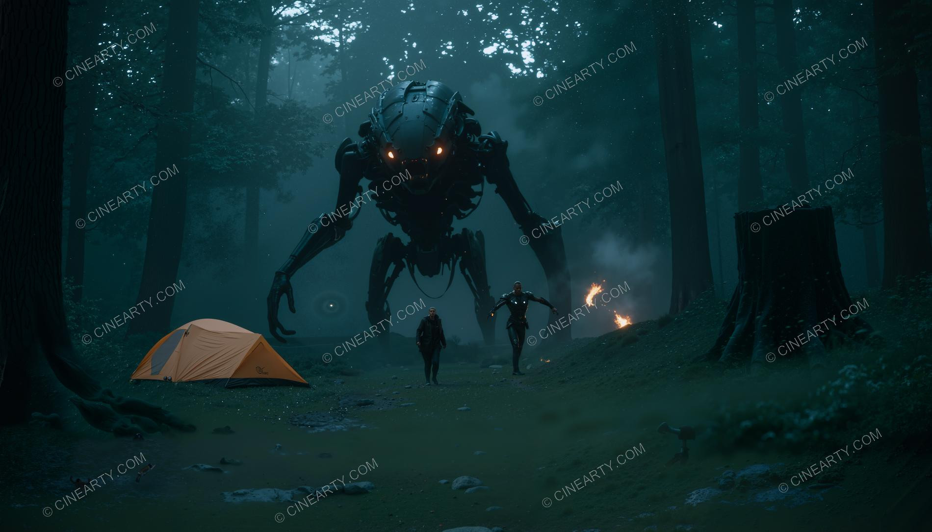 Tourists and the Alien Robot 76540