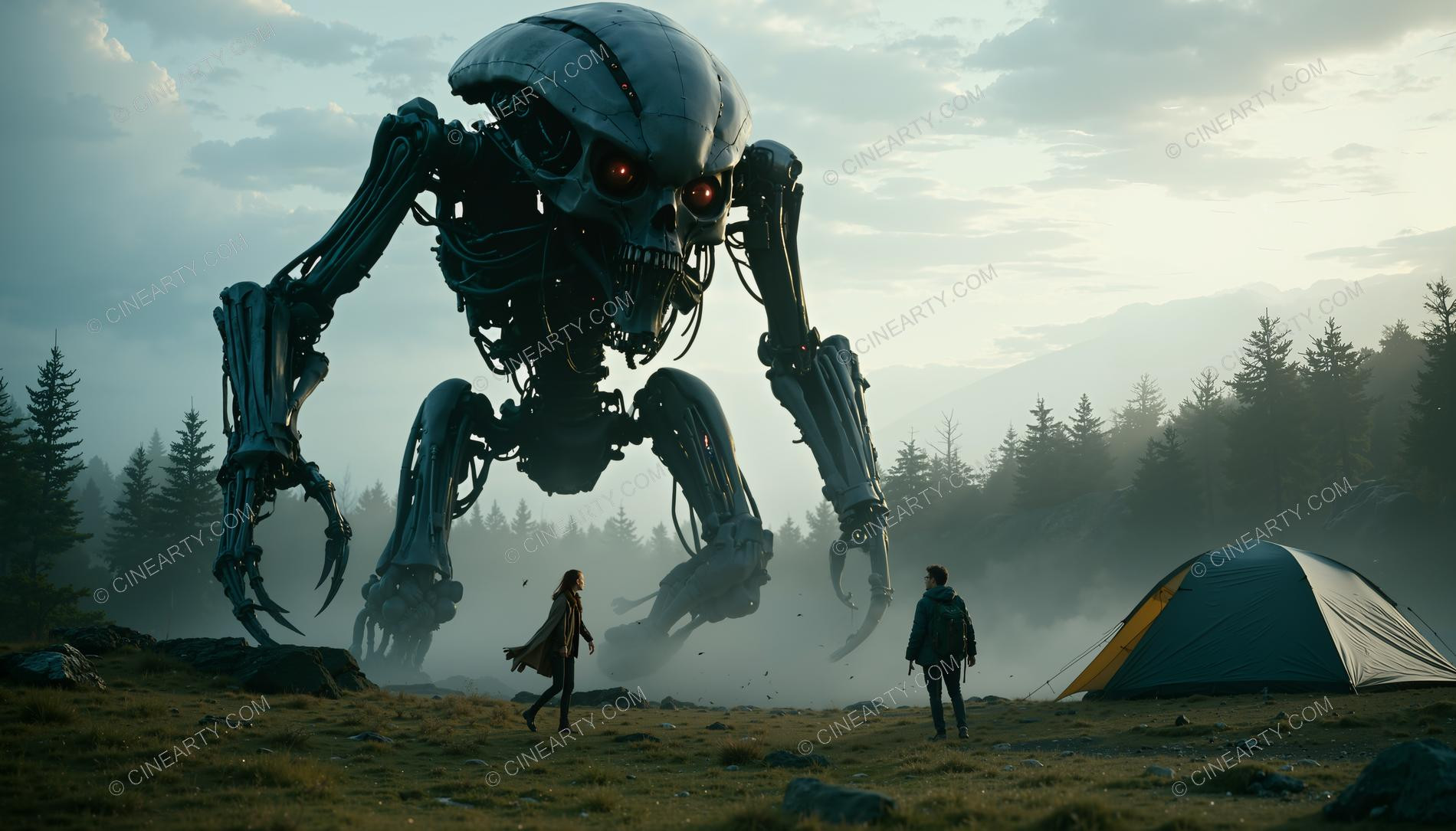 Tourists and the Alien Robot 60585