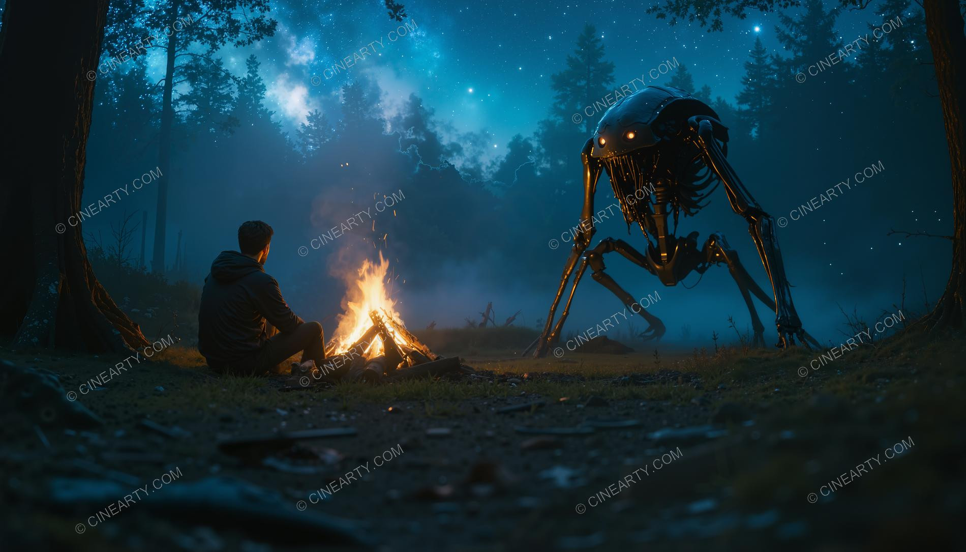 Tourists and the Alien Robot 09437